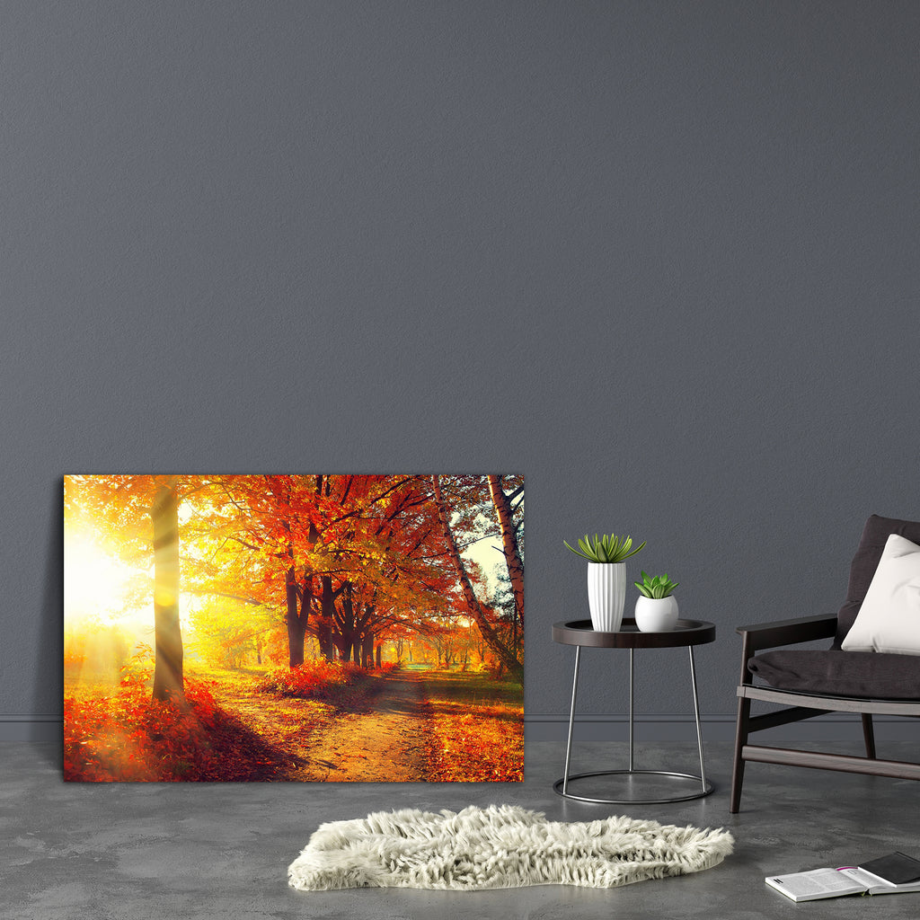 Autumnal Trees In Sun Rays D1 Canvas Painting Synthetic Frame-Paintings MDF Framing-AFF_FR-IC 5003829 IC 5003829, Art and Paintings, Landscapes, Nature, Scenic, Seasons, Sunrises, Sunsets, Wooden, autumnal, trees, in, sun, rays, d1, canvas, painting, synthetic, frame, landscape, autumn, fall, sunset, forest, tree, sunrise, leaves, sunlight, foliage, colors, scene, season, herbst, sunshine, park, paisaje, bosque, beautiful, jungle, art, beauty, bright, brown, calm, calmness, color, colorful, colour, colourfu