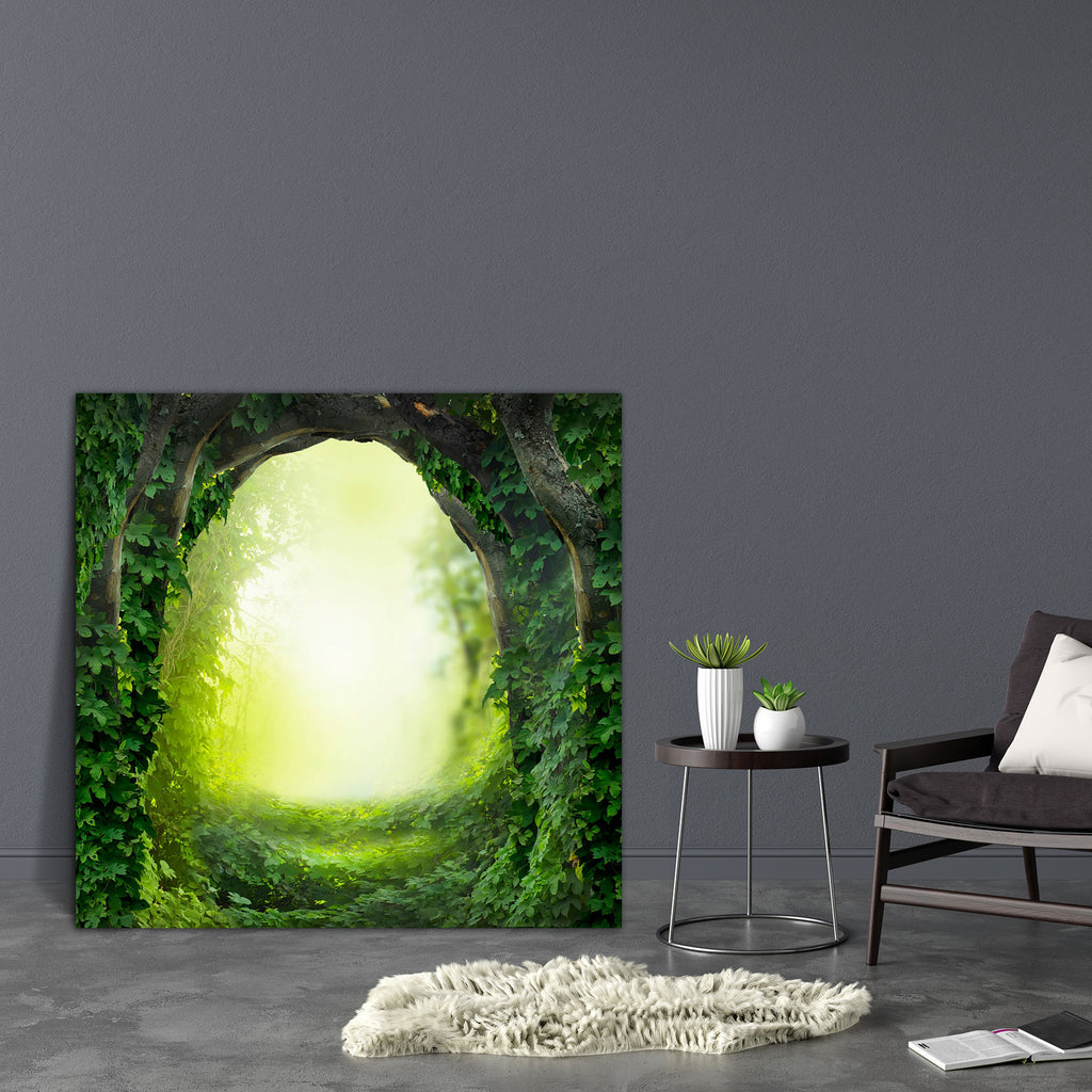 Magic Forest Canvas Painting Synthetic Frame-Paintings MDF Framing-AFF_FR-IC 5003843 IC 5003843, Abstract Expressionism, Abstracts, Fantasy, Landscapes, Nature, Scenic, Seasons, Semi Abstract, Surrealism, Wooden, magic, forest, canvas, painting, synthetic, frame, garden, fairy, jungle, fairytale, background, woods, abstract, arch, backgrounds, bright, door, dreams, dreamy, fog, foliage, green, landscape, leaves, light, mist, misty, mysterious, mystery, natural, outdoor, park, plant, ray, road, season, shine