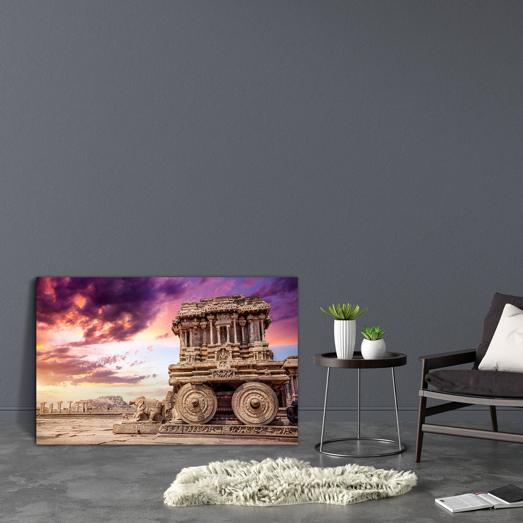 Vittala Temple Hampi Karnataka India Canvas Painting Synthetic Frame-Paintings MDF Framing-AFF_FR-IC 5003853 IC 5003853, Ancient, Animals, Architecture, Asian, Automobiles, Cities, City Views, Hinduism, Historical, Indian, Landmarks, Landscapes, Marble and Stone, Medieval, Places, Scenic, Sports, Sunsets, Transportation, Travel, Vehicles, Vintage, vittala, temple, hampi, karnataka, india, canvas, painting, synthetic, frame, history, hindu, animal, archeology, asia, building, carving, chariot, city, civiliza