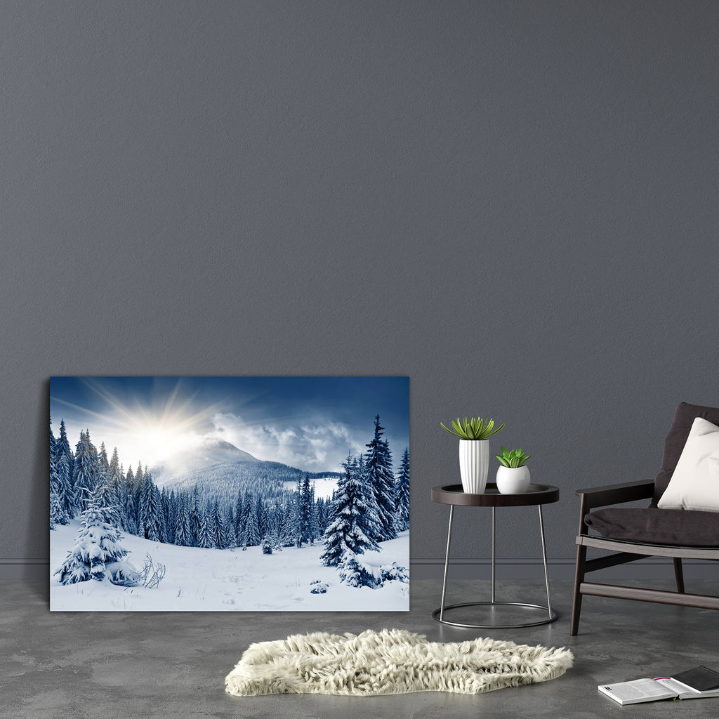 Winter Landscape D7 Canvas Painting Synthetic Frame-Paintings MDF Framing-AFF_FR-IC 5003856 IC 5003856, Automobiles, Black and White, Botanical, Christianity, Floral, Flowers, God Ram, Hinduism, Landscapes, Mountains, Nature, Panorama, Scenic, Seasons, Transportation, Travel, Vehicles, White, Wooden, winter, landscape, d7, canvas, painting, synthetic, frame, snow, snowy, mountain, forest, background, alp, beautiful, beauty, christmas, climate, cloud, cold, cover, environment, fairytale, fir, flora, fog, fro