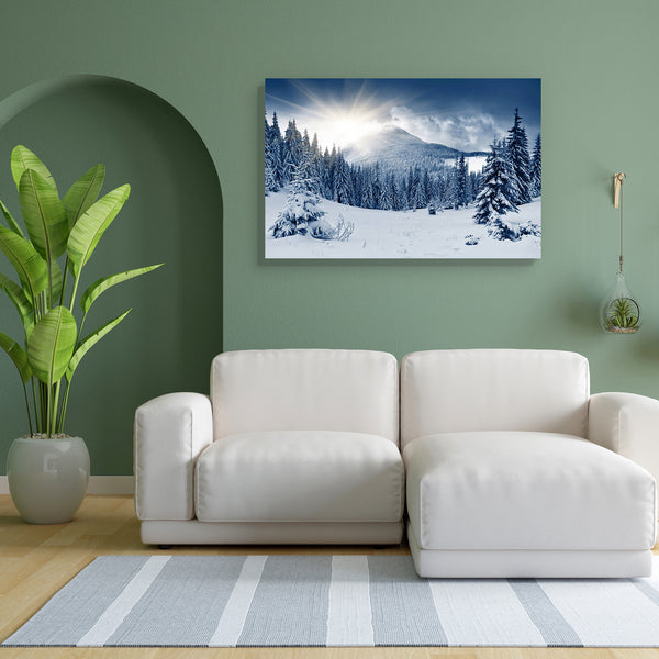 Winter Landscape D7 Canvas Painting Synthetic Frame-Paintings MDF Framing-AFF_FR-IC 5003856 IC 5003856, Automobiles, Black and White, Botanical, Christianity, Floral, Flowers, God Ram, Hinduism, Landscapes, Mountains, Nature, Panorama, Scenic, Seasons, Transportation, Travel, Vehicles, White, Wooden, winter, landscape, d7, canvas, painting, for, bedroom, living, room, engineered, wood, frame, snow, snowy, mountain, forest, background, alp, beautiful, beauty, christmas, climate, cloud, cold, cover, environme