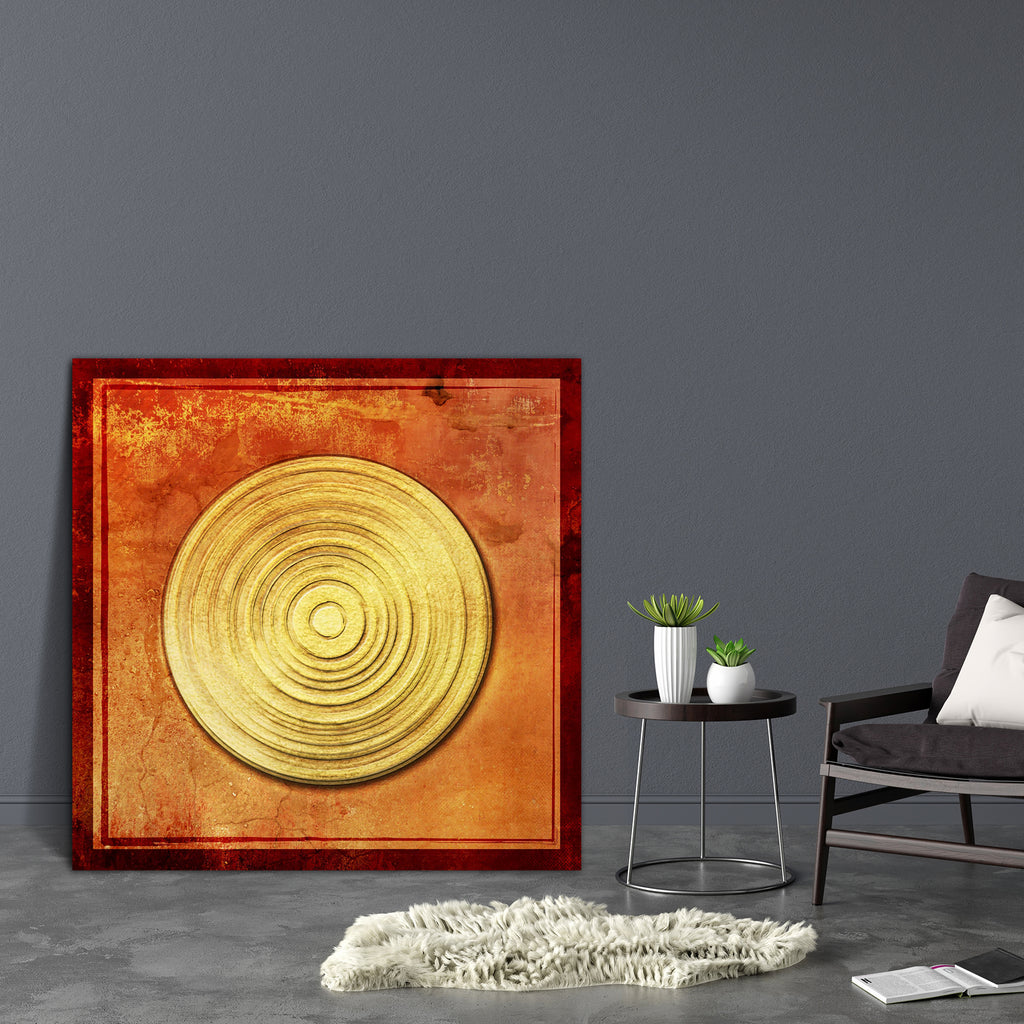 Abstract Asian Canvas Painting Synthetic Frame - Paintings MDF Framing - ArtzFolio.com