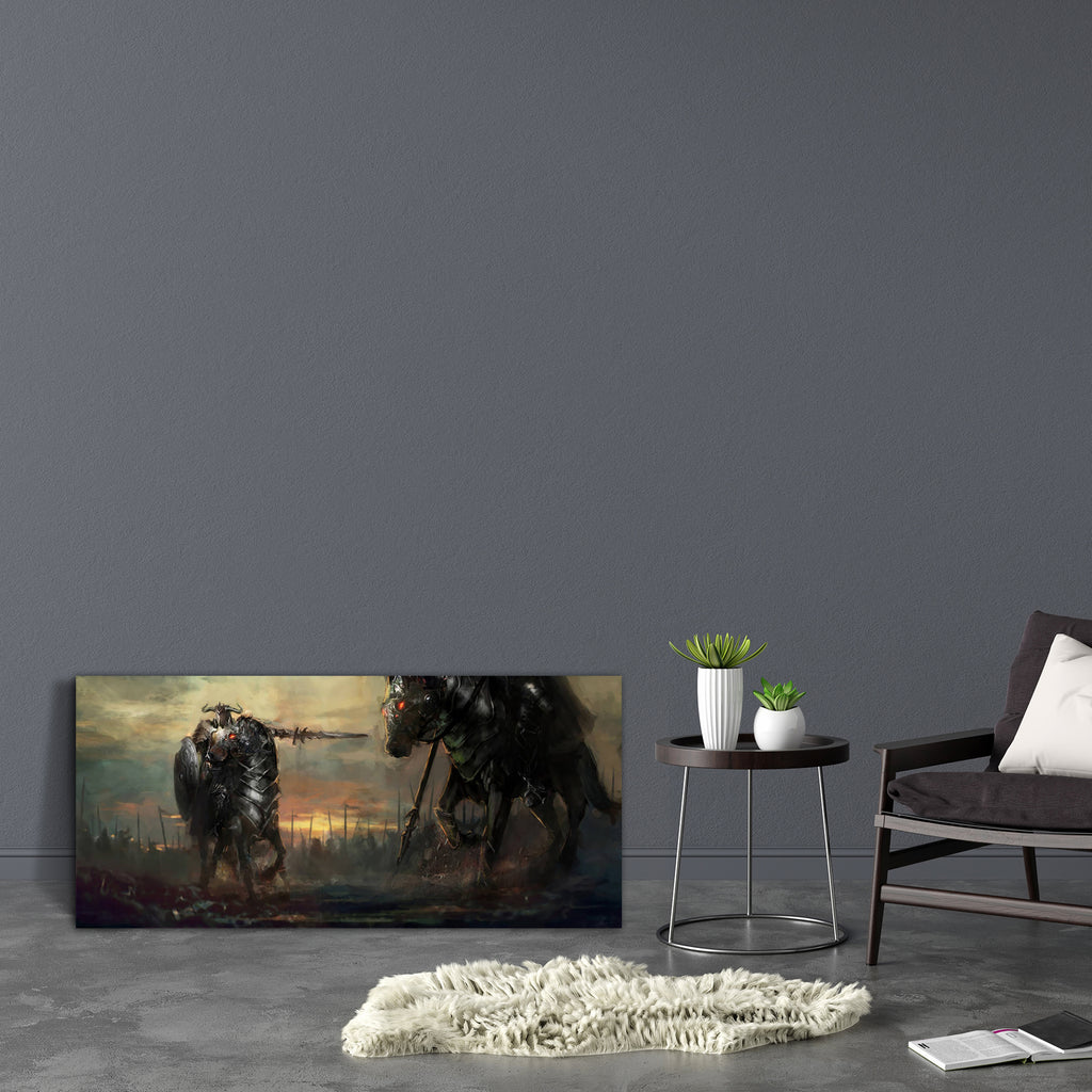 General Leading His Army In War D5 Canvas Painting Synthetic Frame-Paintings MDF Framing-AFF_FR-IC 5003874 IC 5003874, Ancient, Art and Paintings, Cities, City Views, Fantasy, Historical, Illustrations, Medieval, Paintings, Vintage, general, leading, his, army, in, war, d5, canvas, painting, synthetic, frame, warrior, afterlife, anger, apocalyptic, armored, armour, art, attack, bad, battle, castle, city, creature, crown, dark, death, demon, demonic, diabolic, doom, ember, energy, equipment, evil, fight, fig