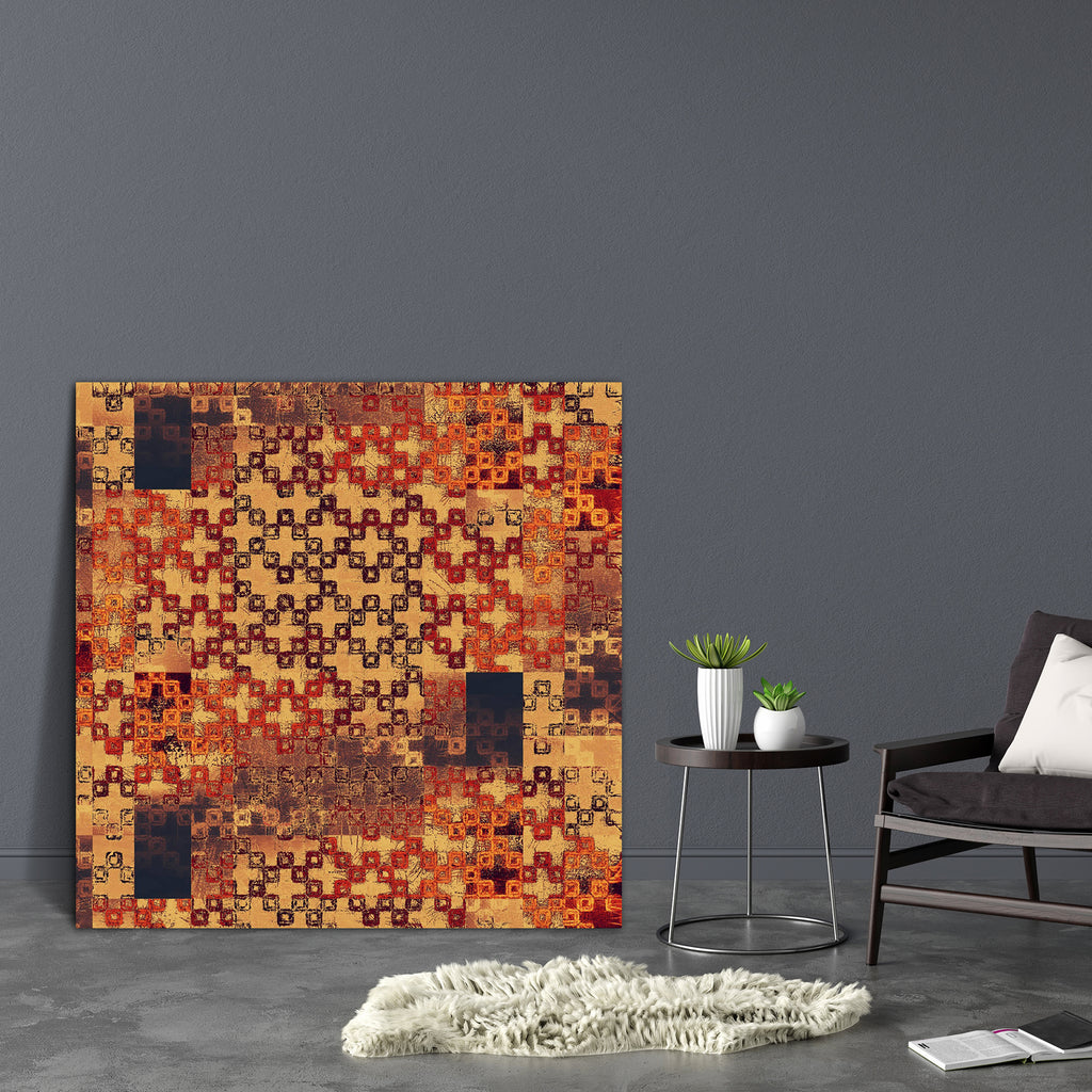 Abstract Artwork D175 Canvas Painting Synthetic Frame - Paintings MDF Framing - ArtzFolio.com