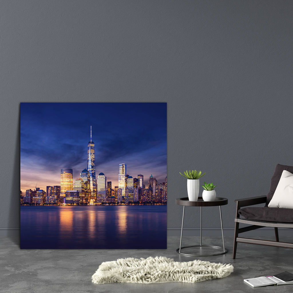 New York City, Manhattan, USA Canvas Painting Synthetic Frame-Paintings MDF Framing-AFF_FR-IC 5003908 IC 5003908, American, Architecture, Automobiles, Business, Cities, City Views, God Ram, Hinduism, Landmarks, Landscapes, Modern Art, Panorama, Places, Scenic, Skylines, Sunsets, Transportation, Travel, Urban, Vehicles, new, york, city, manhattan, usa, canvas, painting, synthetic, frame, newyork, night, cityscape, skyline, america, building, dawn, dusk, ferry, financial, harbor, hudson, illuminated, internat