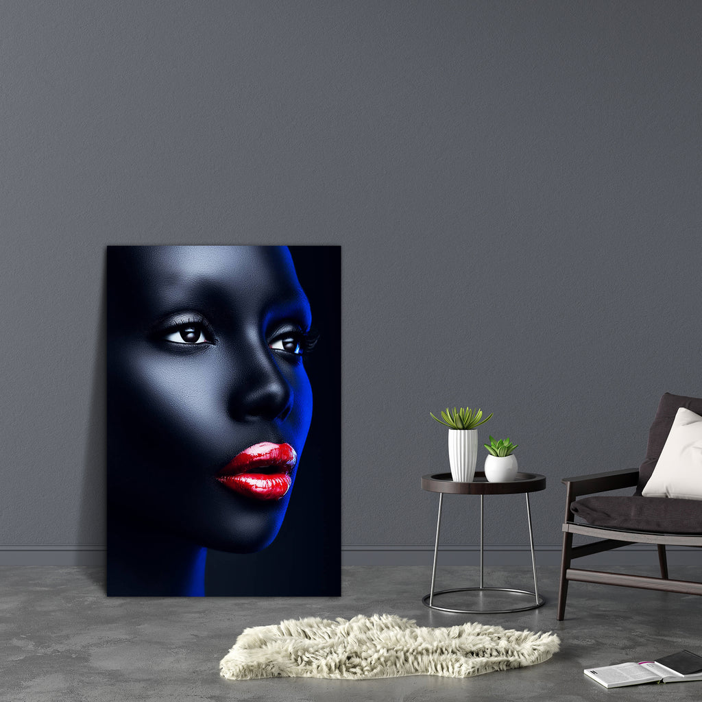 Woman With Red Lips D1 Canvas Painting Synthetic Frame-Paintings MDF Framing-AFF_FR-IC 5003944 IC 5003944, Adult, Art and Paintings, Black, Black and White, Fashion, Health, Individuals, People, Portraits, woman, with, red, lips, d1, canvas, painting, synthetic, frame, beautiful, beauty, blue, bodyart, contemporary, cool, face, facial, female, glamour, head, human, light, model, paint, person, portrait, skin, studio, style, artzfolio, wall decor for living room, wall frames for living room, frames for livin