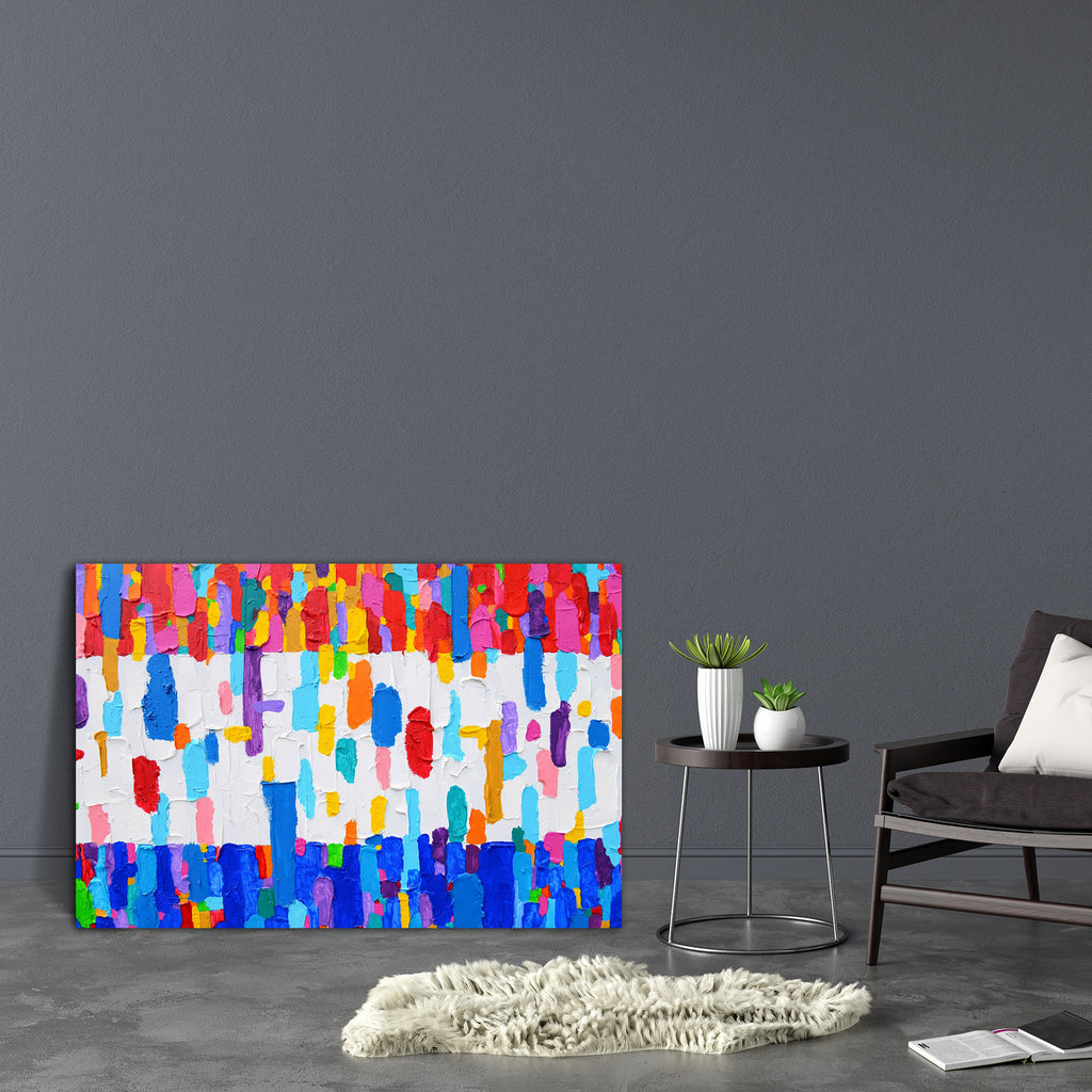 Abstract Artwork D177 Canvas Painting Synthetic Frame - Paintings MDF Framing - ArtzFolio.com