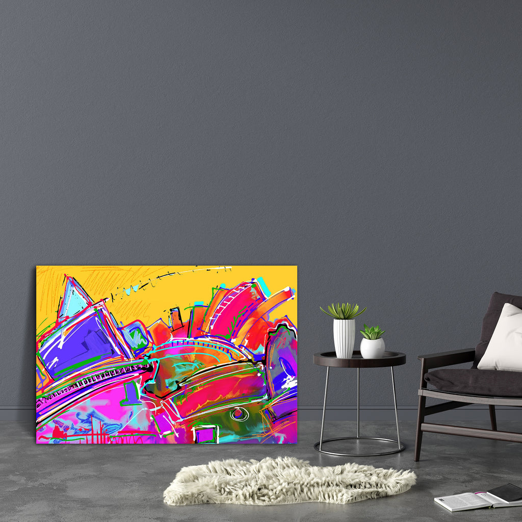 Abstract Artwork D179 Canvas Painting Synthetic Frame - Paintings MDF Framing - ArtzFolio.com