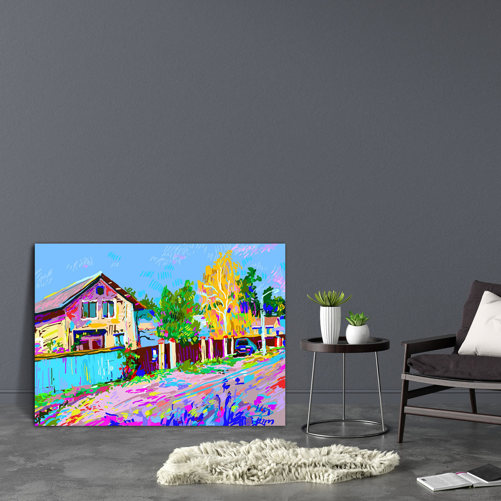 Autumn Rural Landscape With Hut Canvas Painting Synthetic Frame-Paintings MDF Framing-AFF_FR-IC 5003953 IC 5003953, Art and Paintings, Countries, Digital, Digital Art, Drawing, Graphic, Illustrations, Inspirational, Landscapes, Motivation, Motivational, Nature, Paintings, Patterns, Rural, Scenic, Seasons, Signs, Signs and Symbols, Sketches, autumn, landscape, with, hut, canvas, painting, synthetic, frame, art, artistic, artwork, bright, brush, colorful, country, countryside, craft, creation, day, design, en