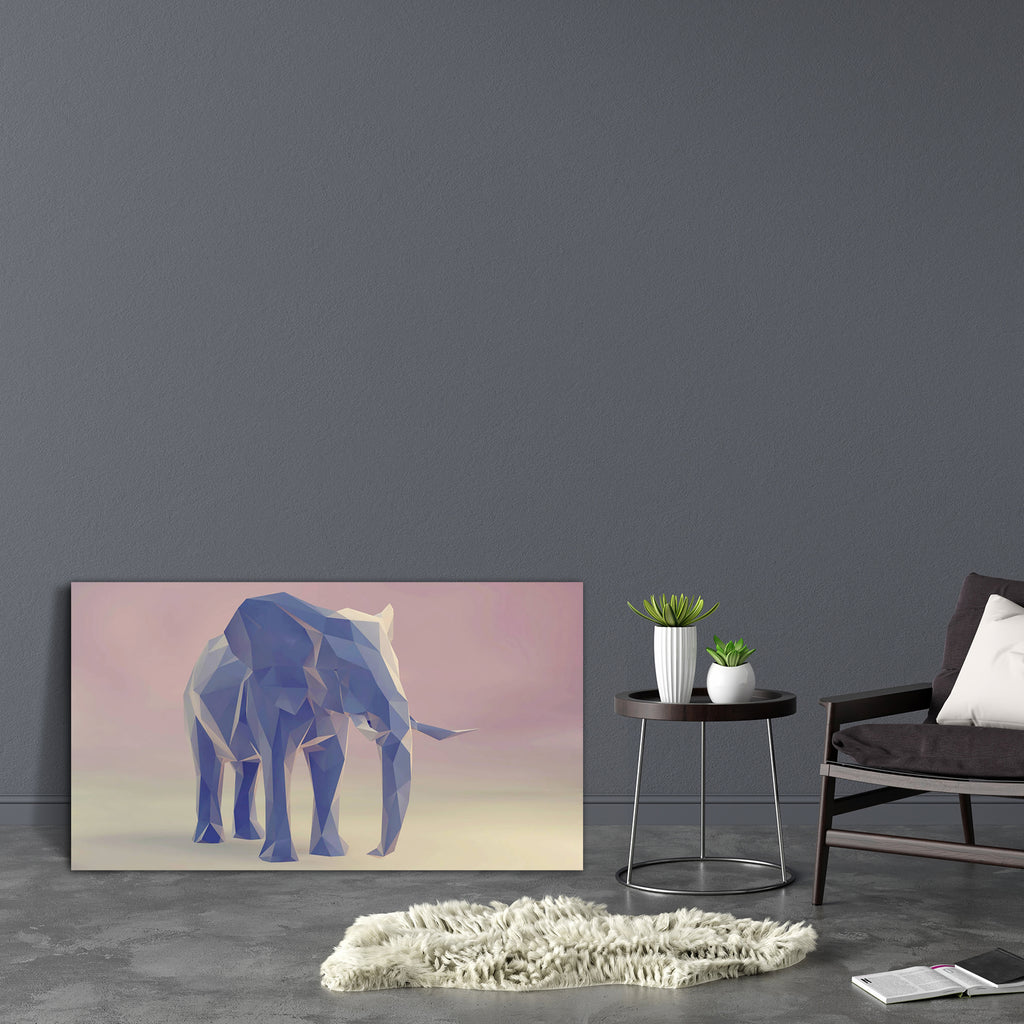 Abstract Elephant D1 Canvas Painting Synthetic Frame - Paintings MDF Framing - ArtzFolio.com