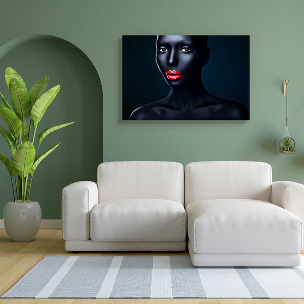 Woman With Red Lips D2 Canvas Painting Synthetic Frame-Paintings MDF Framing-AFF_FR-IC 5003972 IC 5003972, Adult, Art and Paintings, Black, Black and White, Fashion, Health, Individuals, People, Portraits, woman, with, red, lips, d2, canvas, painting, for, bedroom, living, room, engineered, wood, frame, beautiful, beauty, bodyart, contemporary, cool, face, facial, female, glamour, head, human, model, paint, person, portrait, skin, studio, style, artzfolio, wall decor for living room, wall frames for living 