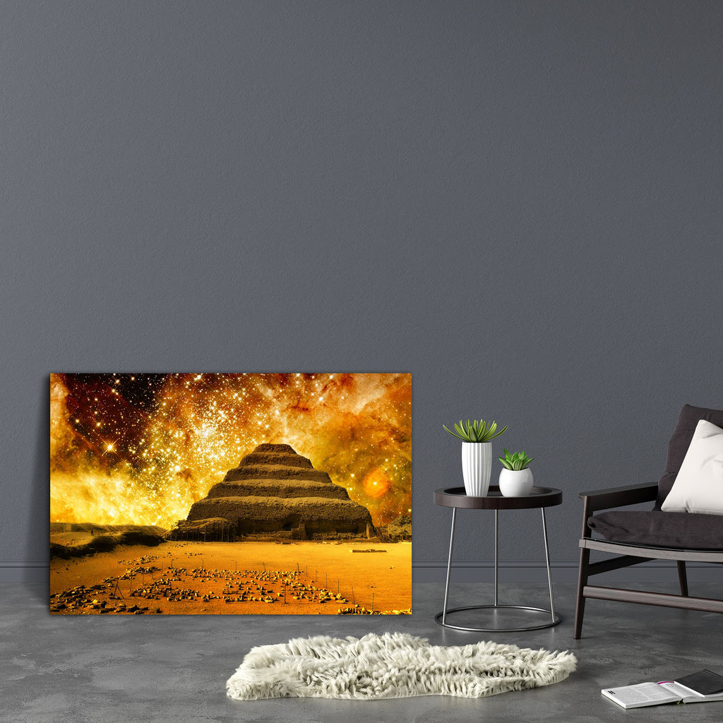 Step Pyramid At Saqqara & The Tarantula Nebula Canvas Painting Synthetic Frame-Paintings MDF Framing-AFF_FR-IC 5003979 IC 5003979, African, Architecture, Astrology, Astronomy, Cosmology, Culture, Ethnic, Eygptian, Fantasy, Horoscope, Landmarks, Marble and Stone, Photography, Places, Religion, Religious, Science Fiction, Signs and Symbols, Space, Stars, Sun Signs, Symbols, Traditional, Tribal, World Culture, Zodiac, step, pyramid, at, saqqara, the, tarantula, nebula, canvas, painting, synthetic, frame, afric