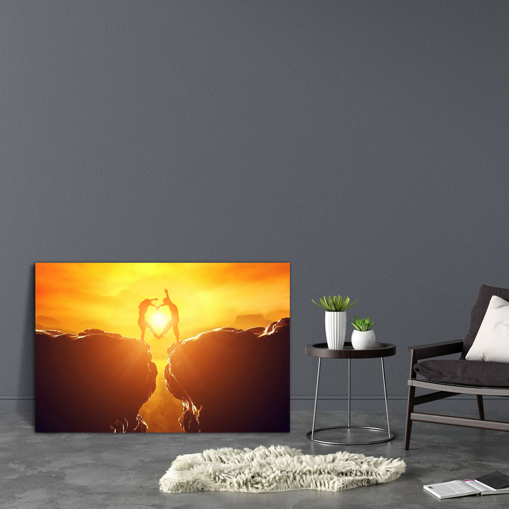 Love Unique Artwork Canvas Painting Synthetic Frame-Paintings MDF Framing-AFF_FR-IC 5003990 IC 5003990, Art and Paintings, Hearts, Love, Mountains, Romance, Signs and Symbols, Sunsets, Symbols, unique, artwork, canvas, painting, synthetic, frame, romantic, sunset, couple, happy, in, couples, active, adventure, bodies, body, cliff, concept, connect, connection, emotion, enjoy, fun, funny, gap, hands, happiness, heart, shape, high, husband, joy, mountain, peak, pose, posing, positive, precipice, risky, rock, 