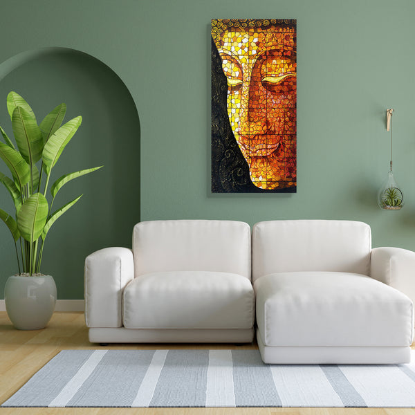 Lord Buddha D14 Canvas Painting Synthetic Frame-Paintings MDF Framing-AFF_FR-IC 5004005 IC 5004005, Abstract Expressionism, Abstracts, Ancient, Art and Paintings, Asian, Buddhism, Collages, Culture, Drawing, Ethnic, God Buddha, Gothic, Historical, Illustrations, Indian, Individuals, Medieval, Paintings, Portraits, Religion, Religious, Semi Abstract, Signs and Symbols, Space, Symbols, Traditional, Tribal, Vintage, World Culture, lord, buddha, d14, canvas, painting, for, bedroom, living, room, engineered, woo