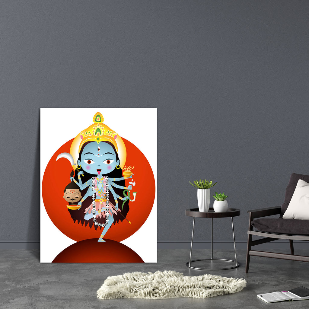 Hindu Goddess Kali Canvas Painting Synthetic Frame-Paintings MDF Framing-AFF_FR-IC 5004029 IC 5004029, Art and Paintings, Black, Black and White, Buddhism, Culture, Ethnic, God Shiv, Goddess Kaali, Hinduism, Nature, Paintings, Religion, Religious, Scenic, Space, Spiritual, Traditional, Tribal, World Culture, hindu, goddess, kali, canvas, painting, synthetic, frame, blue, ceremonial, makeup, concepts, and, ideas, crown, dagger, death, deva, devotee, energy, eternity, god, hell, human, head, illustration, ind