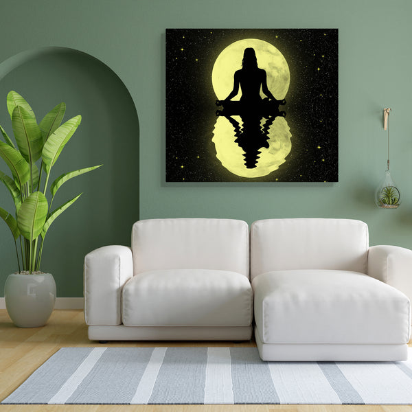 Yoga Pose D2 Canvas Painting Synthetic Frame-Paintings MDF Framing-AFF_FR-IC 5004041 IC 5004041, Black, Black and White, Health, Illustrations, Sports, yoga, pose, d2, canvas, painting, for, bedroom, living, room, engineered, wood, frame, body, concentration, concept, fit, fitness, healthy, human, illustration, meditation, moon, reflection, relax, relaxation, silence, silhouette, sport, woman, zen, artzfolio, wall decor for living room, wall frames for living room, frames for living room, wall art, canvas p