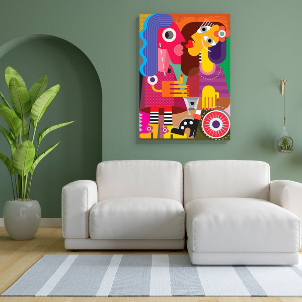 Portrait Of Two Women D2 Canvas Painting Synthetic Frame-Paintings MDF Framing-AFF_FR-IC 5004049 IC 5004049, Abstract Expressionism, Abstracts, Art and Paintings, Botanical, Cubism, Fine Art Reprint, Floral, Flowers, Illustrations, Individuals, Love, Nature, Old Masters, Portraits, Romance, Semi Abstract, portrait, of, two, women, d2, canvas, painting, for, bedroom, living, room, engineered, wood, frame, abstract, art, boyfriend, couple, dress, face, female, fine, flower, girl, girlfriend, grunge, hair, han
