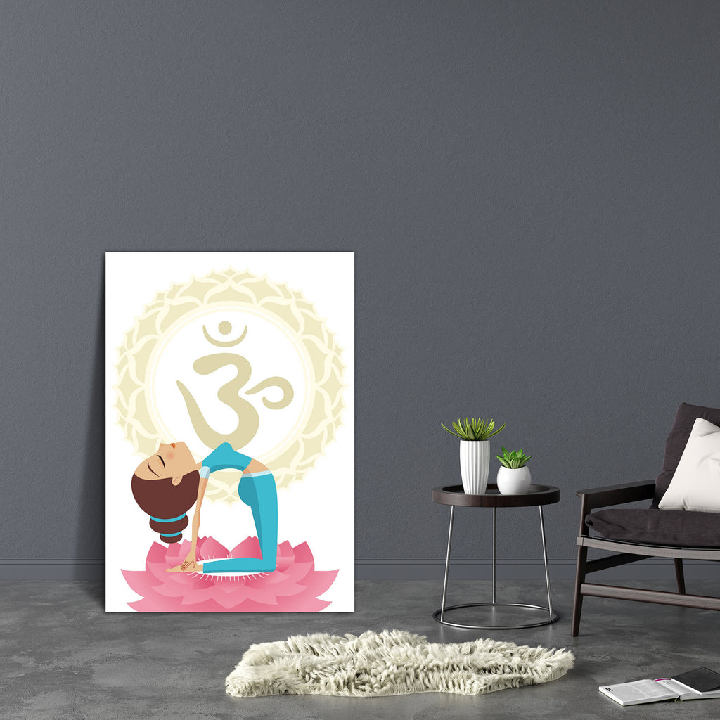Camel Pose Asana Yoga Practice Canvas Painting Synthetic Frame-Paintings MDF Framing-AFF_FR-IC 5004057 IC 5004057, Buddhism, Hinduism, Illustrations, Indian, Love, Mandala, People, Religion, Religious, Romance, Sanskrit, Signs and Symbols, Spiritual, Symbols, camel, pose, asana, yoga, practice, canvas, painting, synthetic, frame, anahata, aura, ayurveda, balance, body, care, chakra, characters, energy, esoteric, feng, shui, gymnastics, harmony, healthy, lifestyle, india, lifestyles, lotus, position, manipur