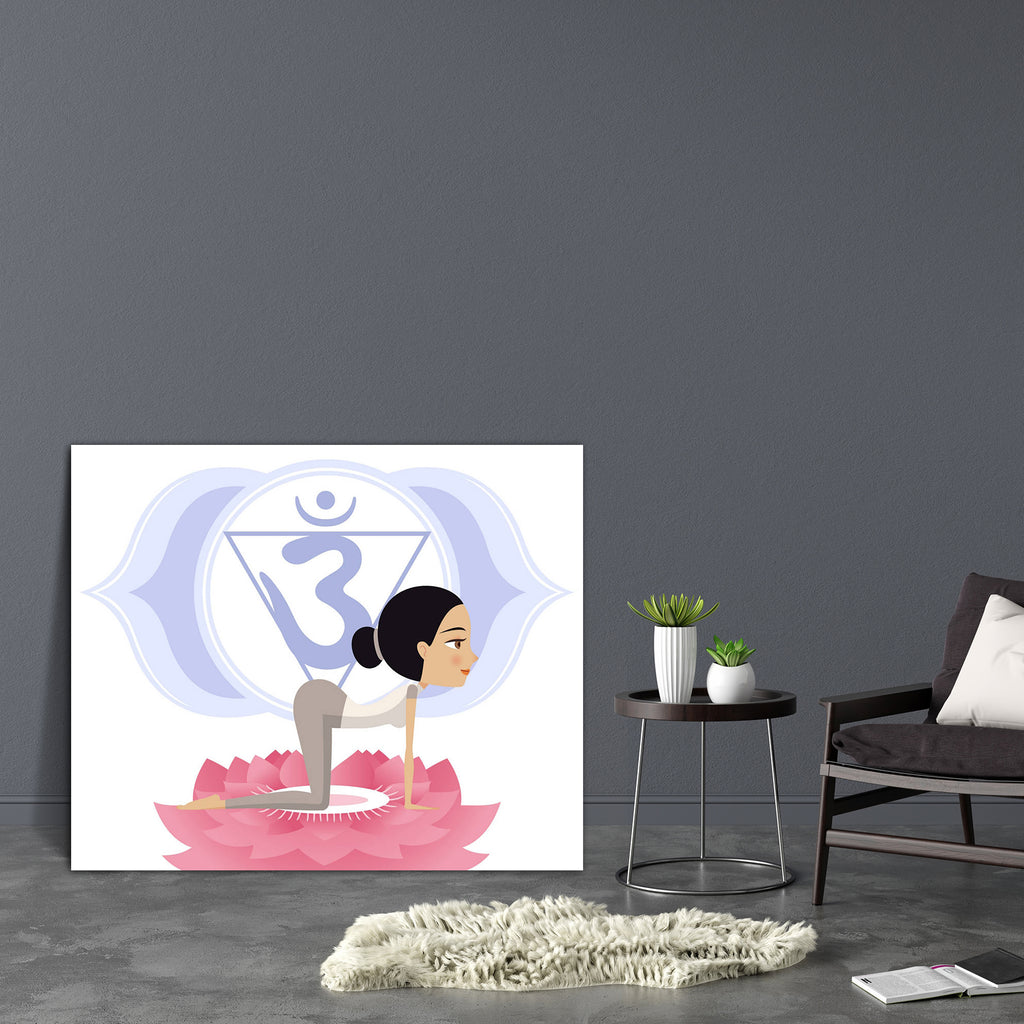 Yoga Asana Posture D3 Canvas Painting Synthetic Frame-Paintings MDF Framing-AFF_FR-IC 5004060 IC 5004060, Botanical, Buddhism, Floral, Flowers, Hinduism, Illustrations, Indian, Love, Mandala, Nature, People, Religion, Religious, Romance, Sanskrit, Signs and Symbols, Spiritual, Symbols, yoga, asana, posture, d3, canvas, painting, synthetic, frame, anahata, aura, ayurveda, balance, body, care, chakra, characters, energy, esoteric, feng, shui, gymnastics, harmony, healthy, lifestyle, human, spine, india, lifes