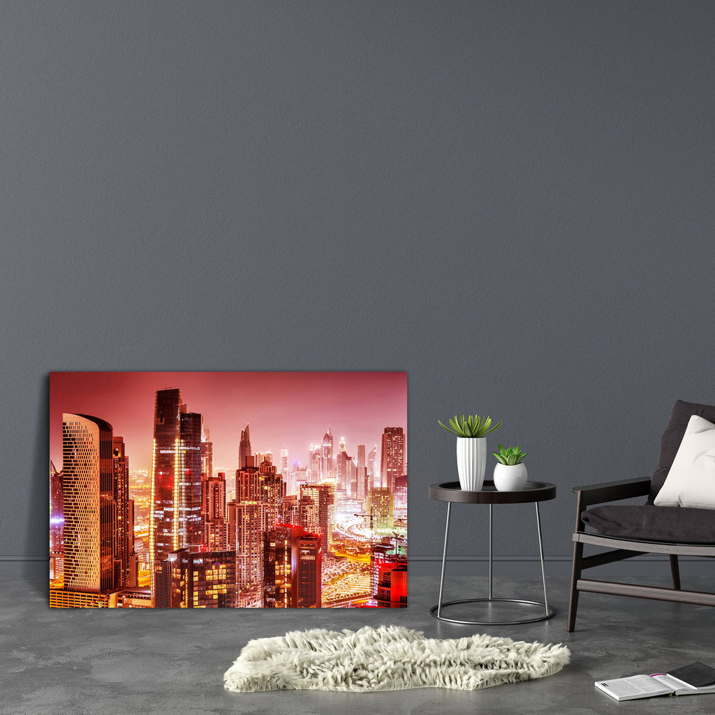 Dubai At Night, UAE Canvas Painting Synthetic Frame-Paintings MDF Framing-AFF_FR-IC 5004078 IC 5004078, Allah, Arabic, Architecture, Automobiles, Business, Cities, City Views, God Ram, Hinduism, Holidays, Islam, Landscapes, Modern Art, Panorama, Scenic, Signs, Signs and Symbols, Transportation, Travel, Urban, Vehicles, dubai, at, night, uae, canvas, painting, synthetic, frame, real, estate, background, arab, beautiful, building, buildings, city, cityscape, downtown, dusk, emirates, evening, exterior, financ