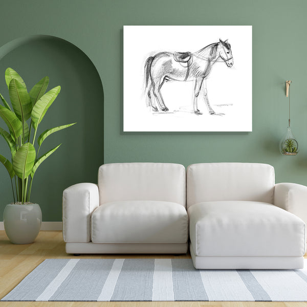 Horse D2 Canvas Painting Synthetic Frame-Paintings MDF Framing-AFF_FR-IC 5004105 IC 5004105, Ancient, Animals, Black, Black and White, Digital, Digital Art, Drawing, Education, Graphic, Hand Drawn, Historical, Illustrations, Medieval, Schools, Sketches, Sports, Universities, Vintage, White, horse, d2, canvas, painting, for, bedroom, living, room, engineered, wood, frame, anatomy, animal, arabian, artistic, artwork, beautiful, bridle, charcoal, creative, draw, equestrian, equine, expression, farm, freehand, 