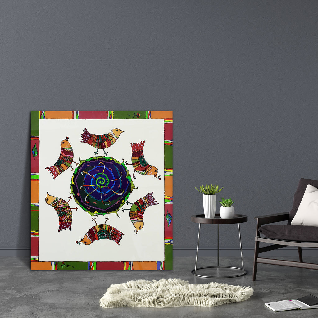 Abstract Artwork D183 Canvas Painting Synthetic Frame - Paintings MDF Framing - ArtzFolio.com