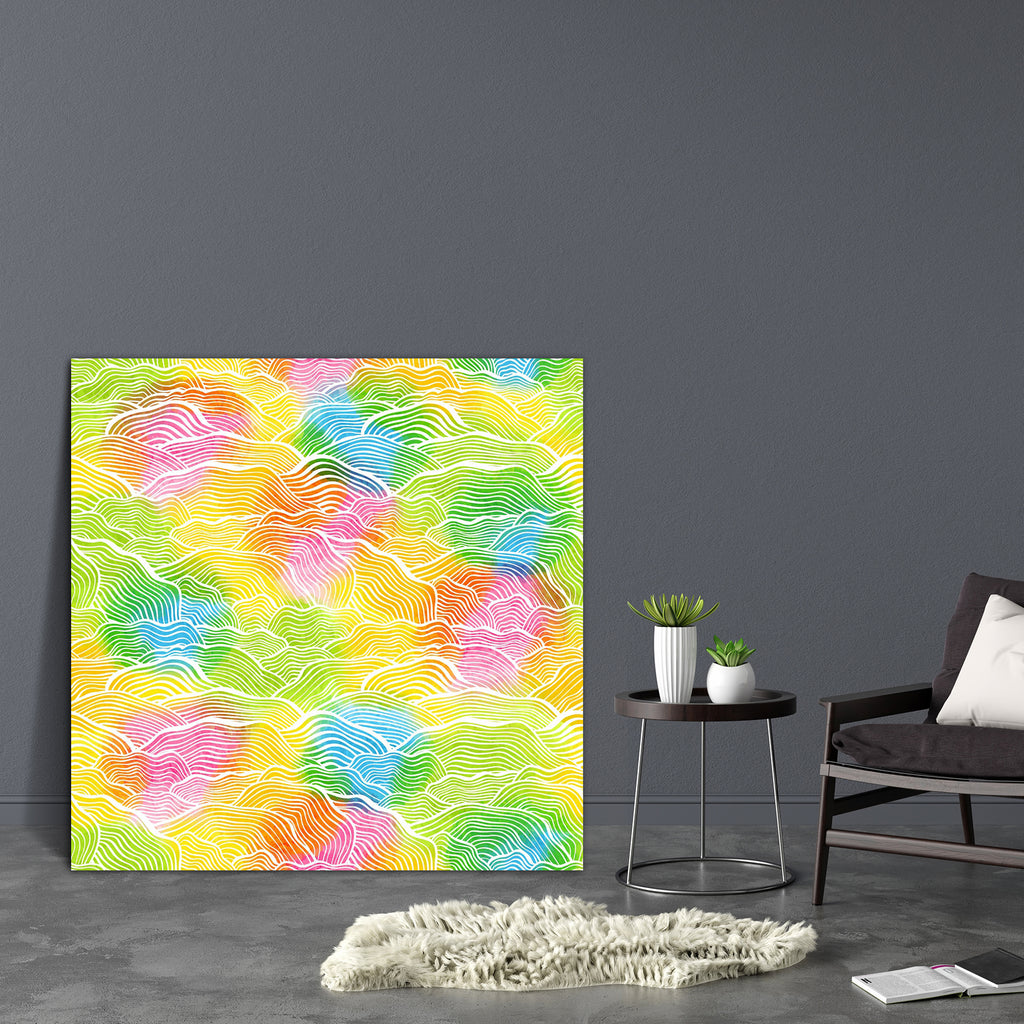 Abstract Artwork D186 Canvas Painting Synthetic Frame - Paintings MDF Framing - ArtzFolio.com