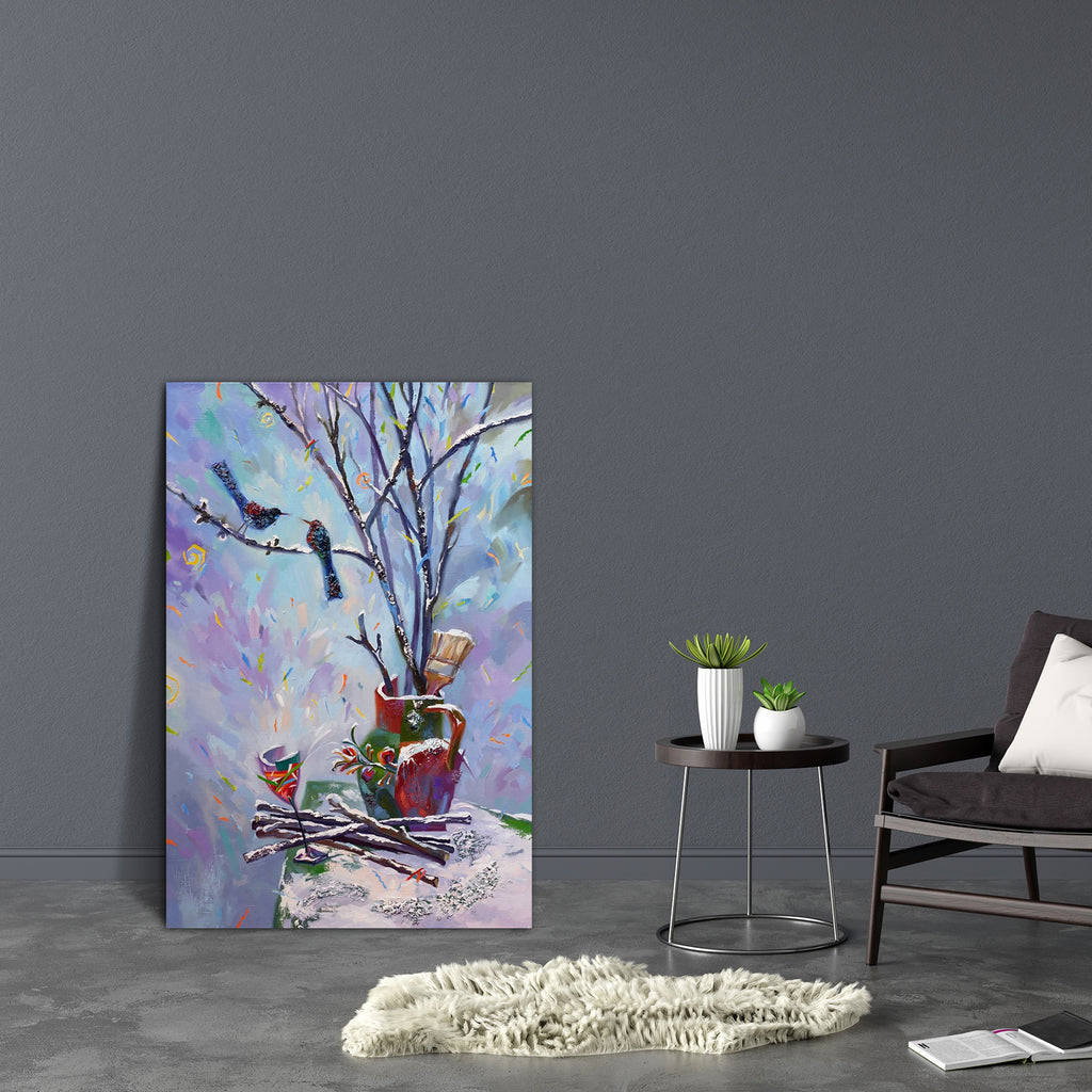 Still Life With Birds Canvas Painting Synthetic Frame-Paintings MDF Framing-AFF_FR-IC 5004126 IC 5004126, Abstract Expressionism, Abstracts, Art and Paintings, Beverage, Birds, Fruit and Vegetable, Fruits, Kitchen, Modern Art, Paintings, Semi Abstract, Signs, Signs and Symbols, Wine, still, life, with, canvas, painting, synthetic, frame, abstract, art, artwork, cafe, cafeteria, coffee, house, colours, composition, cup, design, dishes, flow, form, lines, marbled, mix, mixed, modern, multicolor, oil, oils, pa