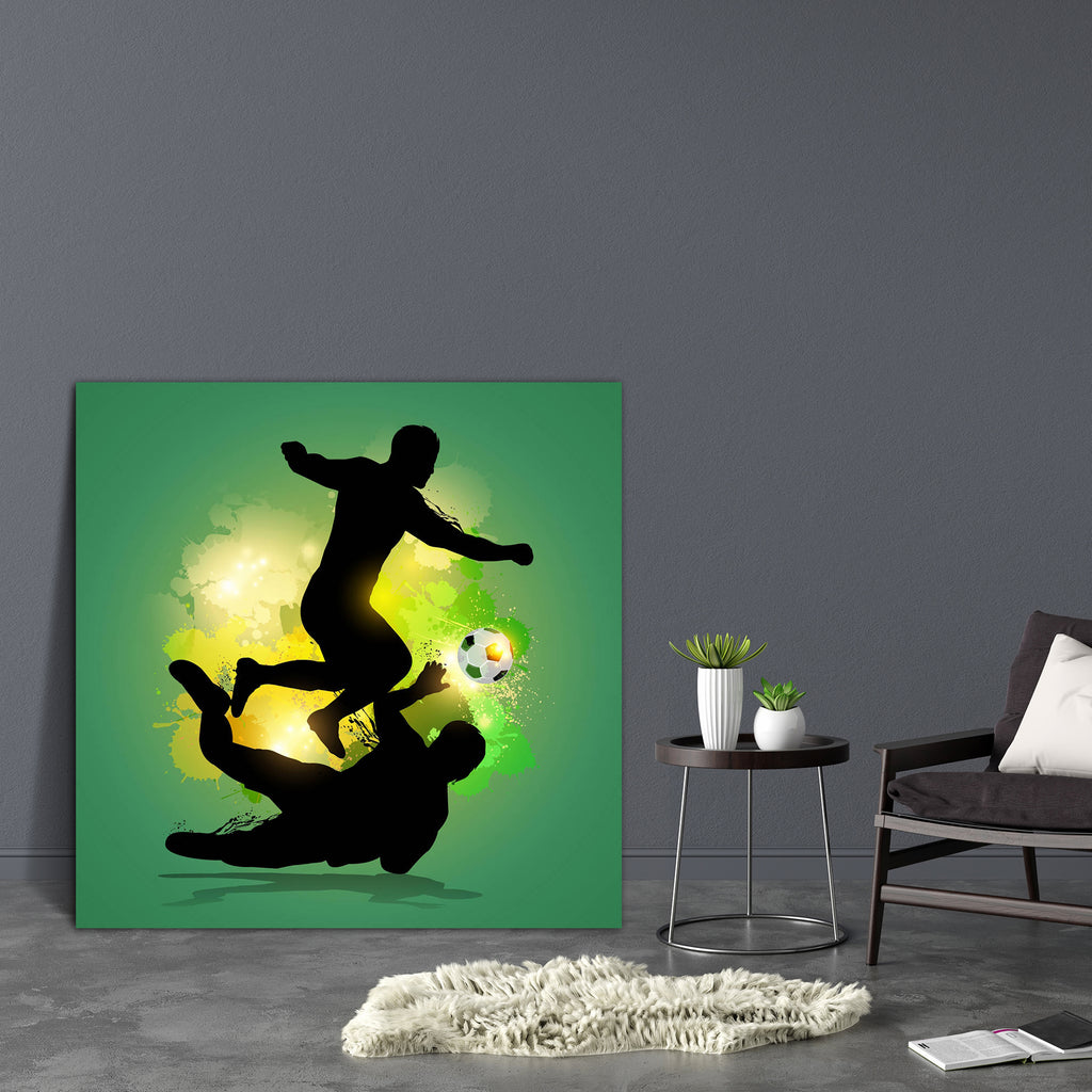 Soccer Player Dribbles Through Goalkeeper Canvas Painting Synthetic Frame-Paintings MDF Framing-AFF_FR-IC 5004194 IC 5004194, Art and Paintings, Black and White, Illustrations, Signs, Signs and Symbols, Splatter, Sports, Symbols, White, soccer, player, dribbles, through, goalkeeper, canvas, painting, synthetic, frame, art, background, ball, creative, design, dribble, foot, football, goal, illustration, kick, match, run, silhouette, speed, sport, stadium, strong, symbol, team, win, young, artzfolio, wall dec