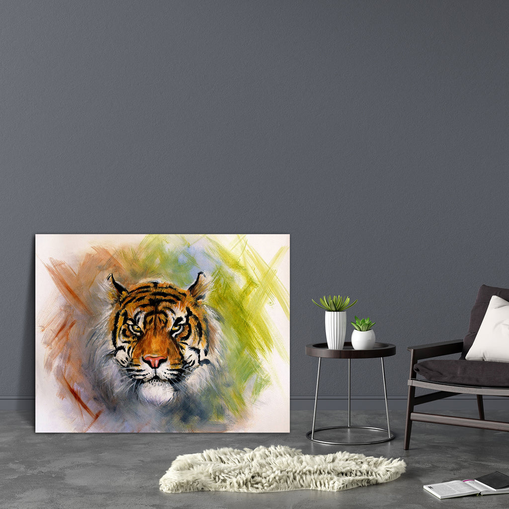 Tiger Portrait D1 Canvas Painting Synthetic Frame-Paintings MDF Framing-AFF_FR-IC 5004204 IC 5004204, Abstract Expressionism, Abstracts, African, Animals, Art and Paintings, Illustrations, Individuals, Paintings, Portraits, Semi Abstract, Signs, Signs and Symbols, Wildlife, tiger, portrait, d1, canvas, painting, synthetic, frame, abstract, africa, agressive, airbrush, airbrushing, animal, art, artist, artwork, background, beast, beautiful, big, bright, carnivorous, color, colorful, creature, design, detaile