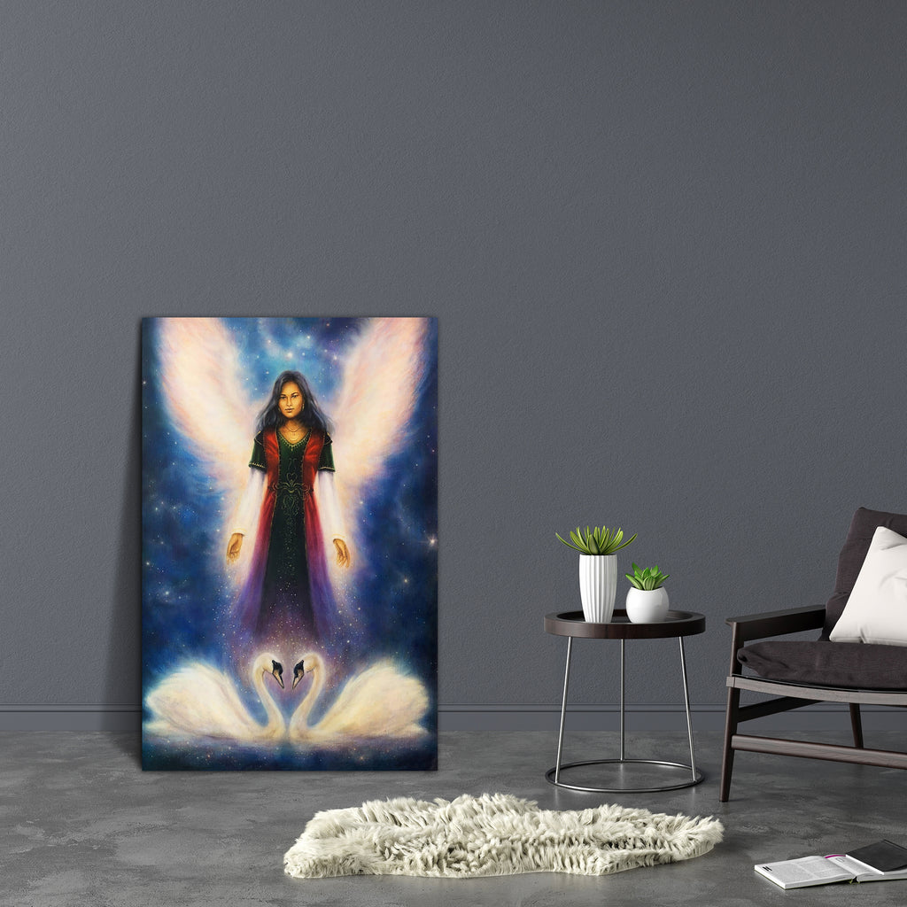Angel Woman With Radiant Wings Canvas Painting Synthetic Frame-Paintings MDF Framing-AFF_FR-IC 5004208 IC 5004208, Ancient, Art and Paintings, Birds, Illustrations, Inspirational, Medieval, Motivation, Motivational, Paintings, Religion, Religious, Signs and Symbols, Space, Spiritual, Stars, Symbols, Vintage, angel, woman, with, radiant, wings, canvas, painting, synthetic, frame, angelic, art, artist, artwork, awakening, beautiful, bird, bright, brunette, cherub, clairvoyant, clothes, clothing, color, colorf