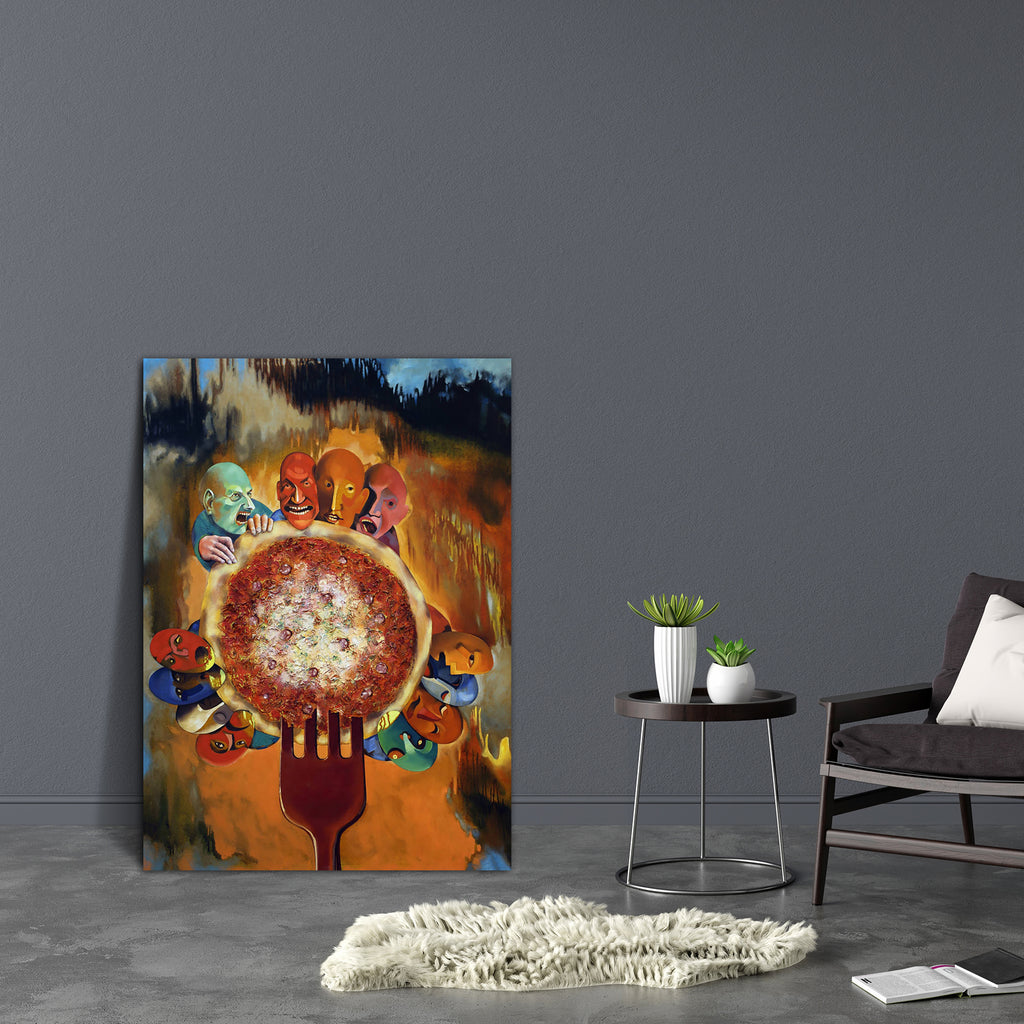 Abstract Artwork D189 Canvas Painting Synthetic Frame - Paintings MDF Framing - ArtzFolio.com