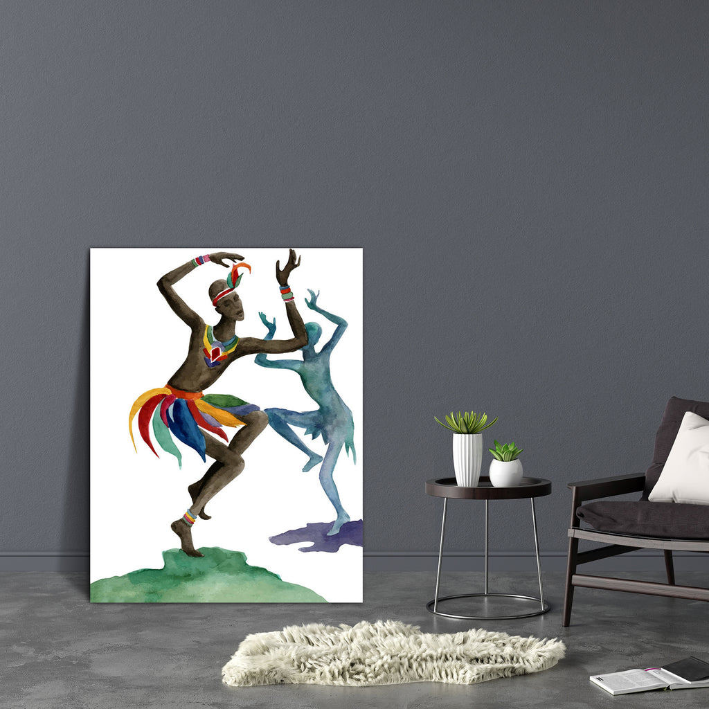 Ethnic Dance D2 Canvas Painting Synthetic Frame-Paintings MDF Framing-AFF_FR-IC 5004222 IC 5004222, African, Ancient, Black, Black and White, Culture, Dance, Decorative, Ethnic, Fashion, Geometric Abstraction, Historical, Illustrations, Medieval, Music and Dance, Patterns, People, Signs, Signs and Symbols, Symbols, Traditional, Tribal, Vintage, Watercolour, World Culture, d2, canvas, painting, synthetic, frame, aborigines, abstraction, africa, ceremony, dancer, design, ebony, human, illustration, isolated, 