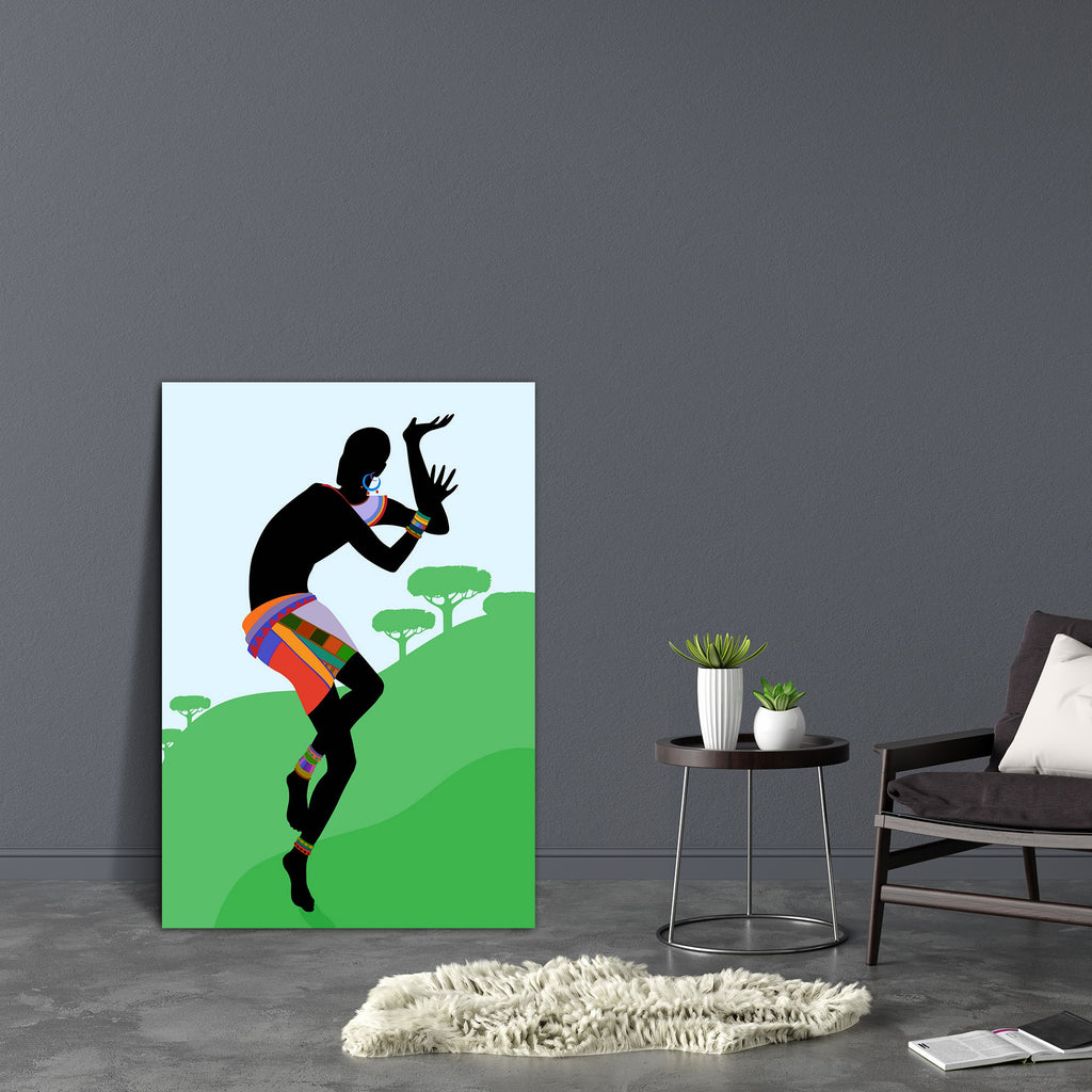 Ethnic Dance D4 Canvas Painting Synthetic Frame-Paintings MDF Framing-AFF_FR-IC 5004225 IC 5004225, African, Ancient, Black, Black and White, Culture, Dance, Decorative, Ethnic, Fashion, Geometric Abstraction, Historical, Illustrations, Medieval, Music and Dance, Patterns, People, Signs, Signs and Symbols, Symbols, Traditional, Tribal, Vintage, World Culture, d4, canvas, painting, synthetic, frame, aborigines, abstraction, africa, ceremony, colorful, dancer, design, ebony, human, illustration, isolated, man