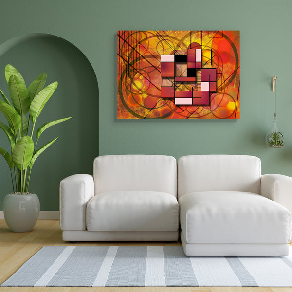Abstract Artwork D190 Canvas Painting Synthetic Frame-Paintings MDF Framing-AFF_FR-IC 5004229 IC 5004229, Abstract Expressionism, Abstracts, Art and Paintings, Conceptual, Decorative, Digital, Digital Art, Futurism, Geometric, Geometric Abstraction, Graphic, Grid Art, Illustrations, Modern Art, Paintings, Patterns, Retro, Semi Abstract, Signs, Signs and Symbols, Triangles, Urban, abstract, artwork, d190, canvas, painting, for, bedroom, living, room, engineered, wood, frame, abstraction, angle, angles, angul