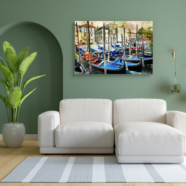Gondollas In Venice Canvas Painting Synthetic Frame-Paintings MDF Framing-AFF_FR-IC 5004250 IC 5004250, Ancient, Architecture, Art and Paintings, Automobiles, Boats, Cities, City Views, Culture, Ethnic, Historical, Holidays, Italian, Landmarks, Medieval, Nautical, Places, Retro, Sports, Sunsets, Traditional, Transportation, Travel, Tribal, Vehicles, Vintage, World Culture, gondollas, in, venice, canvas, painting, for, bedroom, living, room, engineered, wood, frame, architectural, art, artistic, artwork, boa