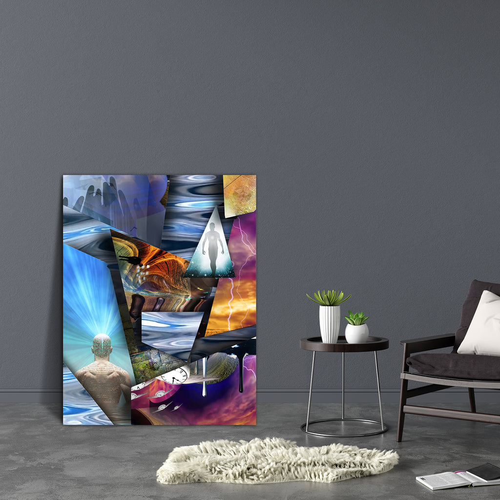 Fantasy Surrealism D2 Canvas Painting Synthetic Frame-Paintings MDF Framing-AFF_FR-IC 5004268 IC 5004268, Abstract Expressionism, Abstracts, Art and Paintings, Conceptual, Decorative, Digital, Digital Art, Fantasy, Geometric, Geometric Abstraction, Graphic, Modern Art, Patterns, Semi Abstract, Signs, Signs and Symbols, Surrealism, d2, canvas, painting, synthetic, frame, abstract, abstraction, angle, angular, art, artistic, artwork, background, clock, colorful, contemporary, creative, depth, design, diagonal