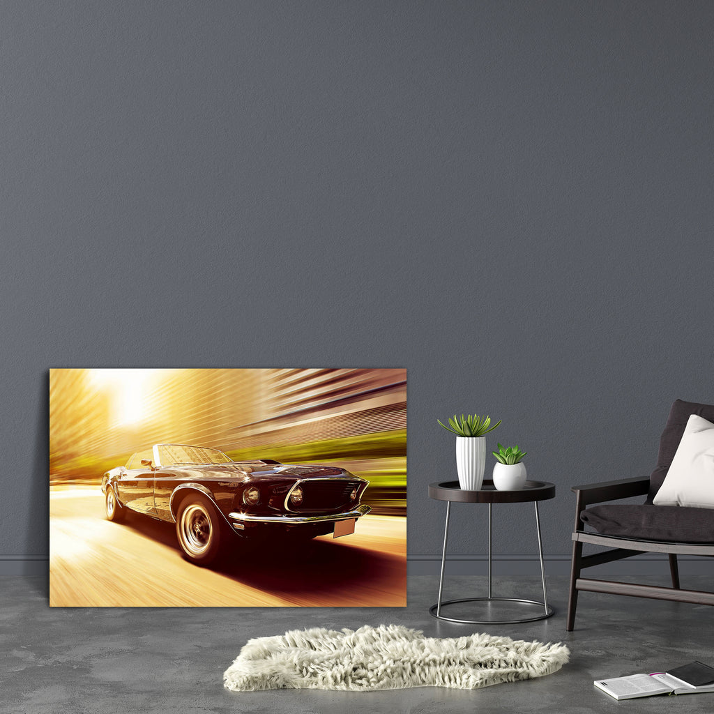 Vintage Car D14 Canvas Painting Synthetic Frame-Paintings MDF Framing-AFF_FR-IC 5004273 IC 5004273, Ancient, Automobiles, Black, Black and White, Cars, Cities, City Views, Historical, Medieval, Transportation, Travel, Vehicles, Vintage, car, d14, canvas, painting, synthetic, frame, muscle, sport, old, automobile, convertible, chic, city, classic, elegant, fast, motion, blur, nostalgia, fashioned, precious, reflection, speed, style, vehicle, artzfolio, wall decor for living room, wall frames for living room,