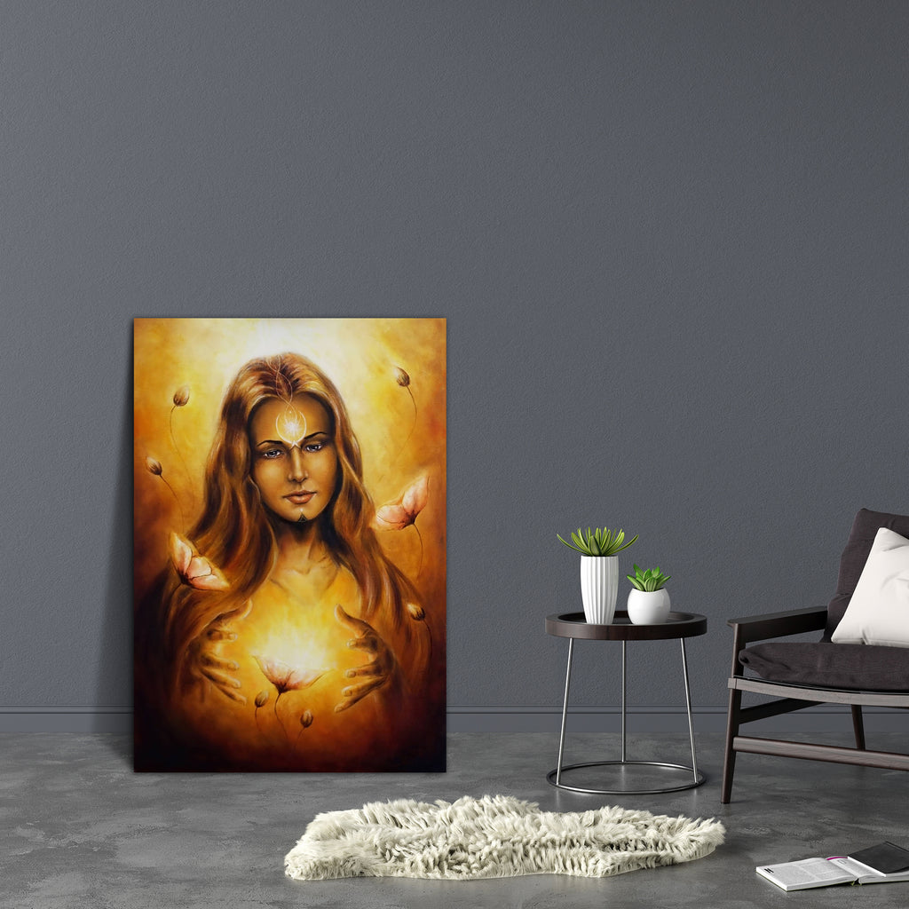 Spring Fairy Goddess Canvas Painting Synthetic Frame-Paintings MDF Framing-AFF_FR-IC 5004285 IC 5004285, Art and Paintings, Botanical, Fantasy, Floral, Flowers, Illustrations, Inspirational, Motivation, Motivational, Nature, Paintings, Religion, Religious, Scenic, Seasons, Spiritual, spring, fairy, goddess, canvas, painting, synthetic, frame, oil, art, artist, artwork, background, blonde, color, colorful, creative, dream, dreamy, earth, energy, fable, tale, female, feminine, flow, gaya, guarding, hair, heal