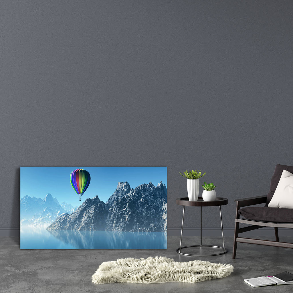 Hot Air Balloon D3 Canvas Painting Synthetic Frame-Paintings MDF Framing-AFF_FR-IC 5004288 IC 5004288, 3D, Holidays, Illustrations, Landscapes, Mountains, Scenic, Surrealism, Tropical, hot, air, balloon, d3, canvas, painting, synthetic, frame, background, cloud, holiday, ice, illustration, landscape, mountain, ocean, render, sea, sky, snow, snowy, sunny, surreal, terrain, vacation, water, artzfolio, wall decor for living room, wall frames for living room, frames for living room, wall art, canvas painting, w