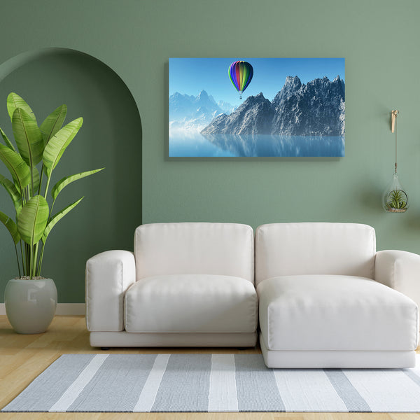 Hot Air Balloon D3 Canvas Painting Synthetic Frame-Paintings MDF Framing-AFF_FR-IC 5004288 IC 5004288, 3D, Holidays, Illustrations, Landscapes, Mountains, Scenic, Surrealism, Tropical, hot, air, balloon, d3, canvas, painting, for, bedroom, living, room, engineered, wood, frame, background, cloud, holiday, ice, illustration, landscape, mountain, ocean, render, sea, sky, snow, snowy, sunny, surreal, terrain, vacation, water, artzfolio, wall decor for living room, wall frames for living room, frames for living