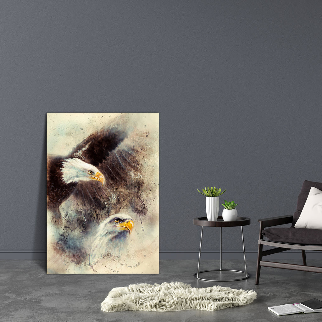 Two Eagles D2 Canvas Painting Synthetic Frame-Paintings MDF Framing-AFF_FR-IC 5004294 IC 5004294, Abstract Expressionism, Abstracts, American, Animals, Art and Paintings, Birds, Black, Black and White, Drawing, Illustrations, Paintings, Semi Abstract, two, eagles, d2, canvas, painting, synthetic, frame, abstract, airbrush, airbrushing, amazing, animal, art, artist, artwork, beaks, beautiful, beauty, big, blurry, brave, color, colorful, concentrated, detailed, eagle, fascinating, feathers, flight, freedom, g