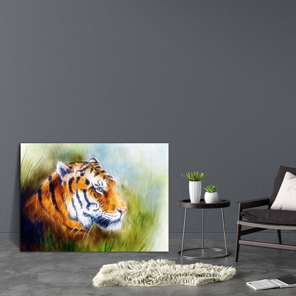 Mighty Fierce Tiger Canvas Painting Synthetic Frame-Paintings MDF Framing-AFF_FR-IC 5004295 IC 5004295, Abstract Expressionism, Abstracts, African, Animals, Art and Paintings, Illustrations, Individuals, Paintings, Portraits, Semi Abstract, Signs, Signs and Symbols, Wildlife, mighty, fierce, tiger, canvas, painting, synthetic, frame, abstract, africa, agressive, airbrush, airbrushing, animal, art, artist, artwork, background, beast, beautiful, big, bright, carnivorous, color, colorful, creature, design, det