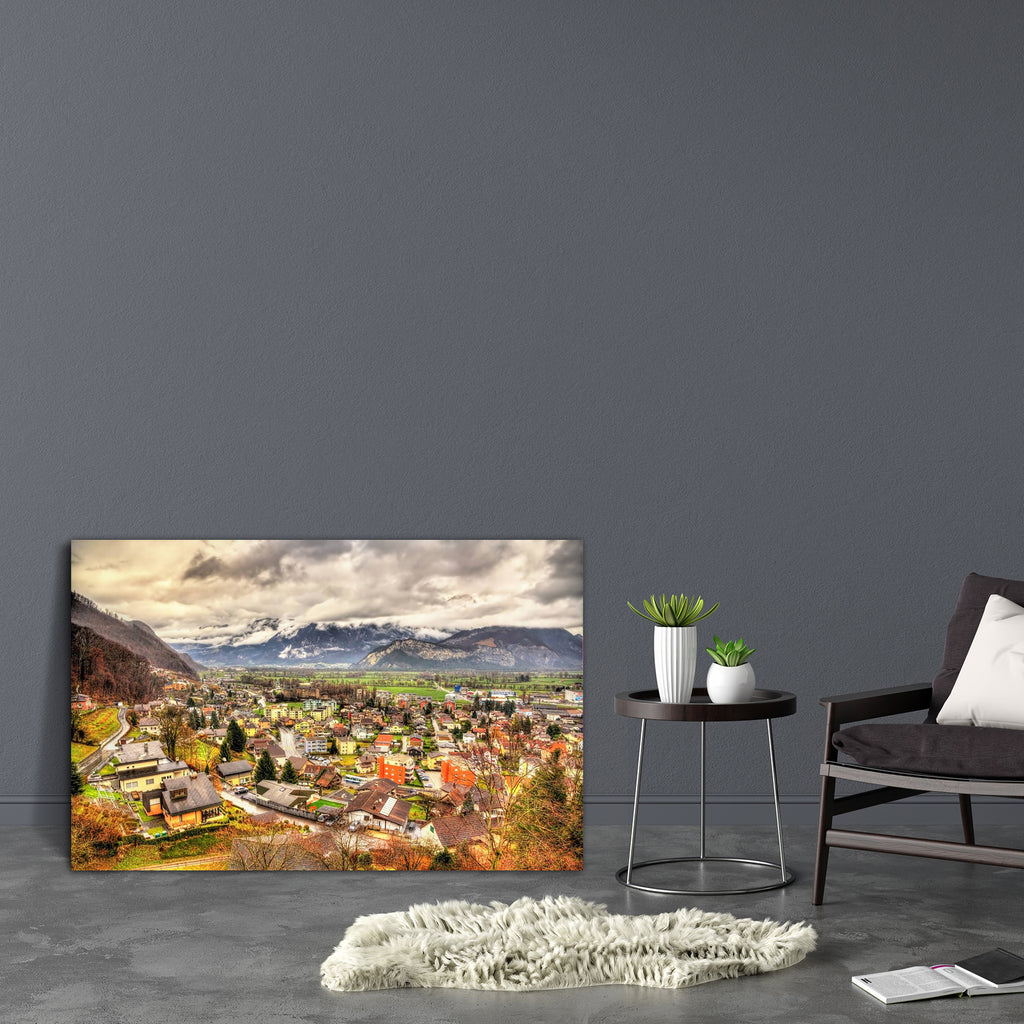 Sargans Village View In Swiss Alps, Swiitzerland Canvas Painting Synthetic Frame-Paintings MDF Framing-AFF_FR-IC 5004311 IC 5004311, Architecture, Automobiles, Christianity, Cities, City Views, God Ram, Hinduism, Landmarks, Landscapes, Mountains, Nature, Panorama, Places, Rural, Scenic, Transportation, Travel, Vehicles, Wooden, sargans, village, view, in, swiss, alps, swiitzerland, canvas, painting, synthetic, frame, alpine, beautiful, beauty, blue, building, christmas, church, city, cloud, countryside, dec