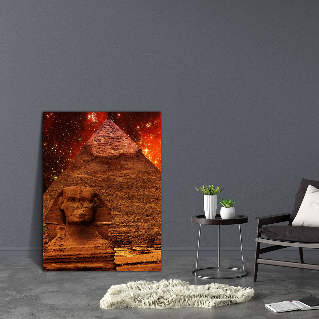 Great Sphinx Of Giza & Pyramid Of Khafre Canvas Painting Synthetic Frame-Paintings MDF Framing-AFF_FR-IC 5004318 IC 5004318, African, Architecture, Art and Paintings, Astronomy, Automobiles, Cosmology, Eygptian, Fantasy, Landmarks, Marble and Stone, Photography, Places, Religion, Religious, Science Fiction, Space, Stars, Transportation, Travel, Vehicles, great, sphinx, of, giza, pyramid, khafre, canvas, painting, synthetic, frame, africa, archeology, art, astrophotography, cairo, carving, celestial, civiliz