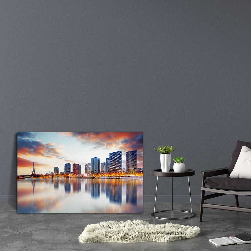 Paris Skyline With Eiffel Tower, France Canvas Painting Synthetic Frame-Paintings MDF Framing-AFF_FR-IC 5004328 IC 5004328, Architecture, Automobiles, Business, Cities, City Views, French, God Ram, Hinduism, Landmarks, Landscapes, Panorama, Places, Scenic, Signs and Symbols, Skylines, Sunrises, Sunsets, Symbols, Transportation, Travel, Vehicles, paris, skyline, with, eiffel, tower, france, canvas, painting, synthetic, frame, finance, europe, city, cityscape, background, blue, bridge, building, capital, clou