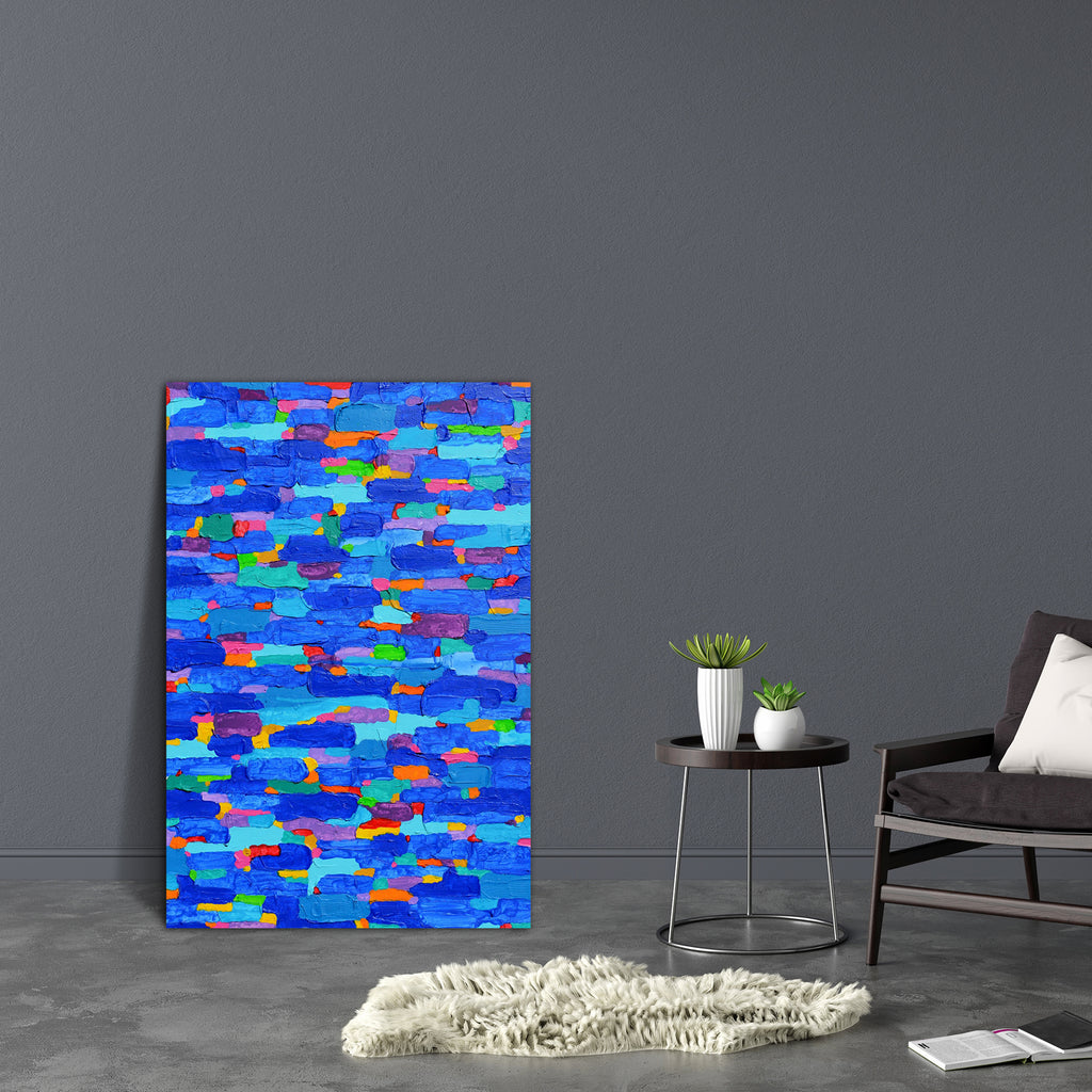 Abstract Artwork D197 Canvas Painting Synthetic Frame - Paintings MDF Framing - ArtzFolio.com