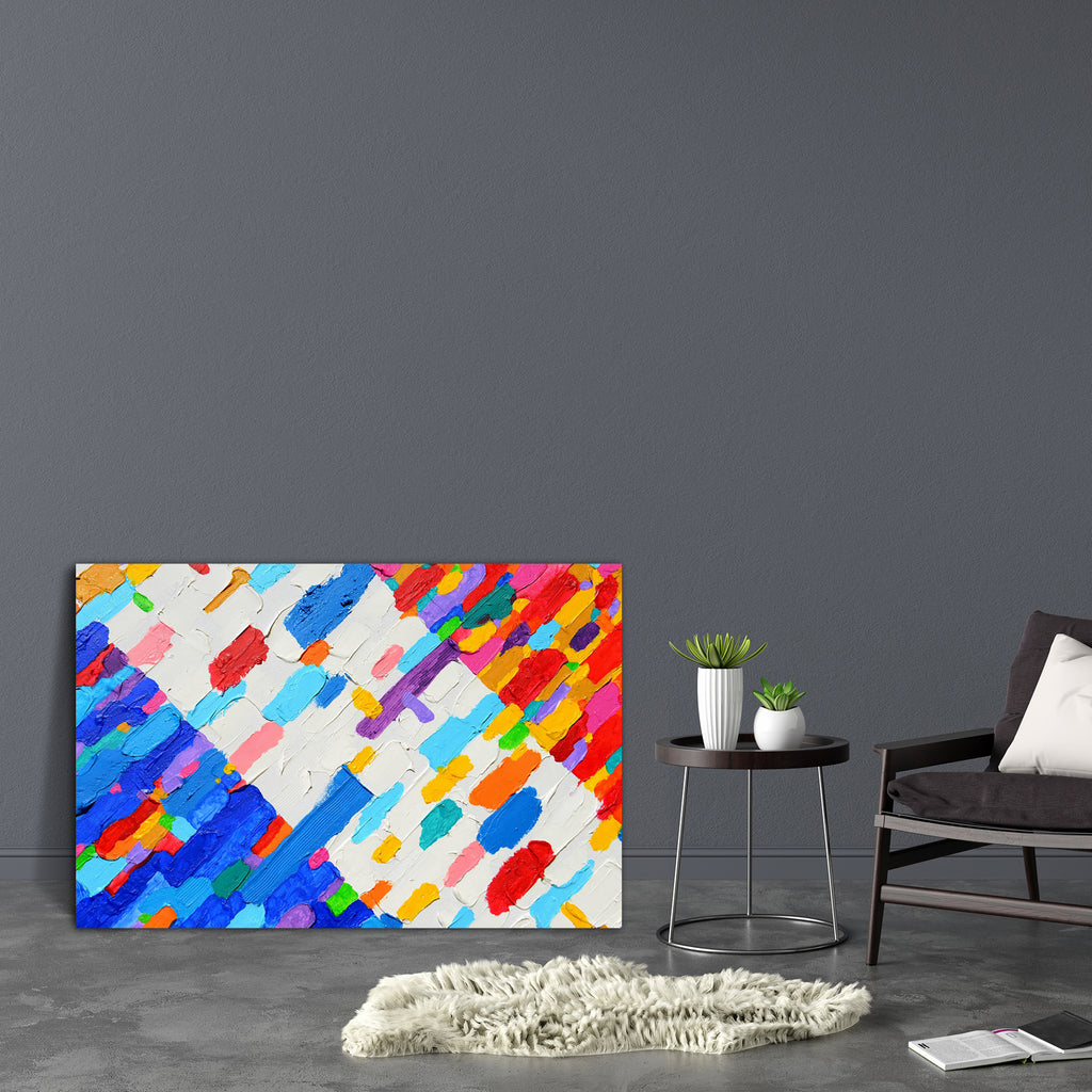 Abstract Artwork D198 Canvas Painting Synthetic Frame - Paintings MDF Framing - ArtzFolio.com