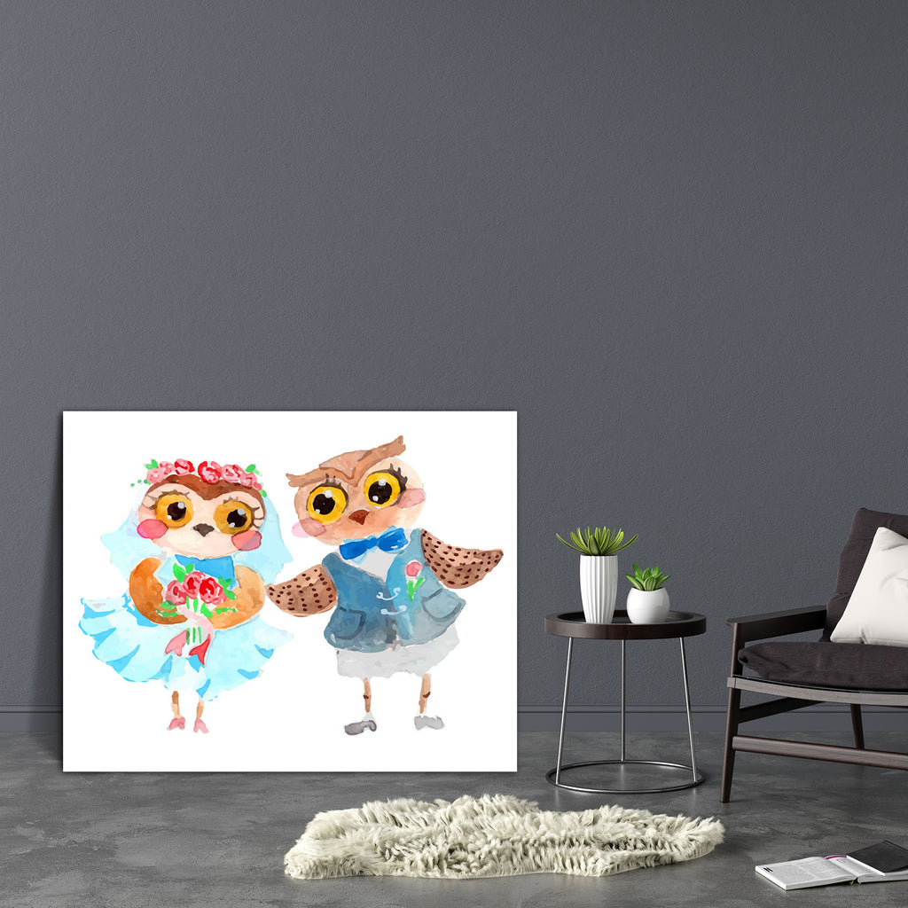 Cute Owls D1 Canvas Painting Synthetic Frame-Paintings MDF Framing-AFF_FR-IC 5004334 IC 5004334, Animals, Art and Paintings, Birds, Black and White, Botanical, Digital, Digital Art, Drawing, Floral, Flowers, Graphic, Illustrations, Individuals, Love, Nature, Paintings, Portraits, Romance, Scenic, Watercolour, Wedding, White, Wildlife, cute, owls, d1, canvas, painting, synthetic, frame, animal, art, background, bird, bride, color, couple, feather, groom, illustration, isolated, lovers, owl, plumage, portrait