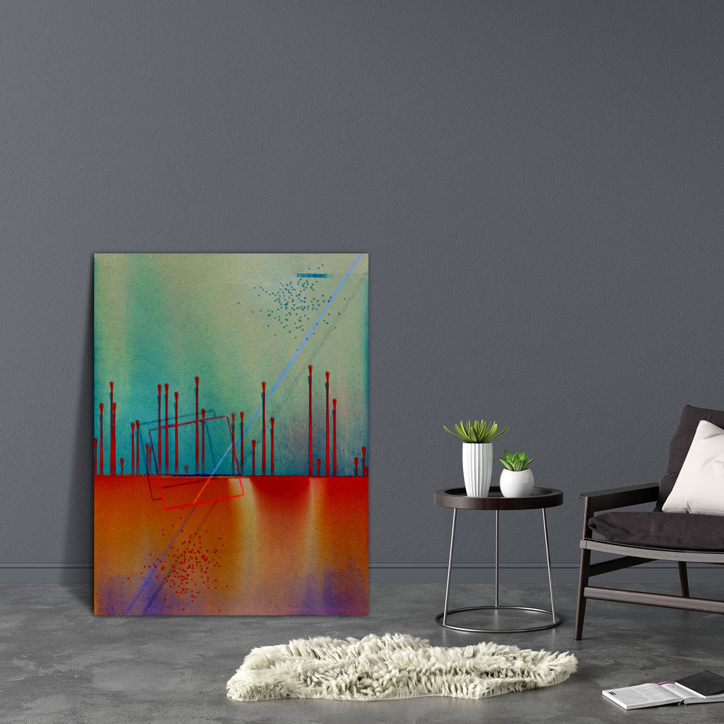 Abstract Art Work D5 Canvas Painting Synthetic Frame - Paintings MDF Framing - ArtzFolio.com